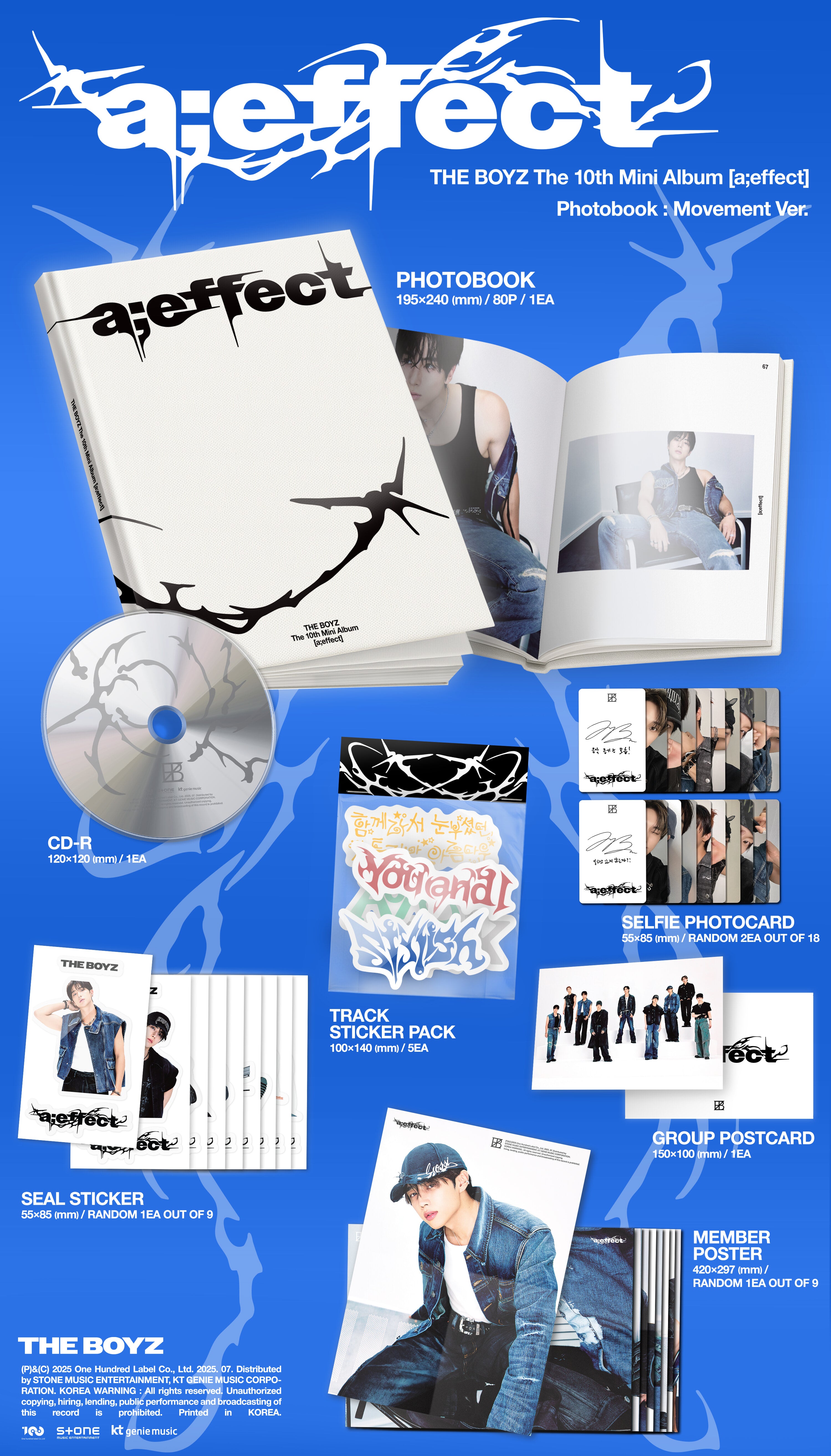 K-Pop CD The Boyz - 10th Mini Album 'a;effect' – Lil Thingamajigs Hive