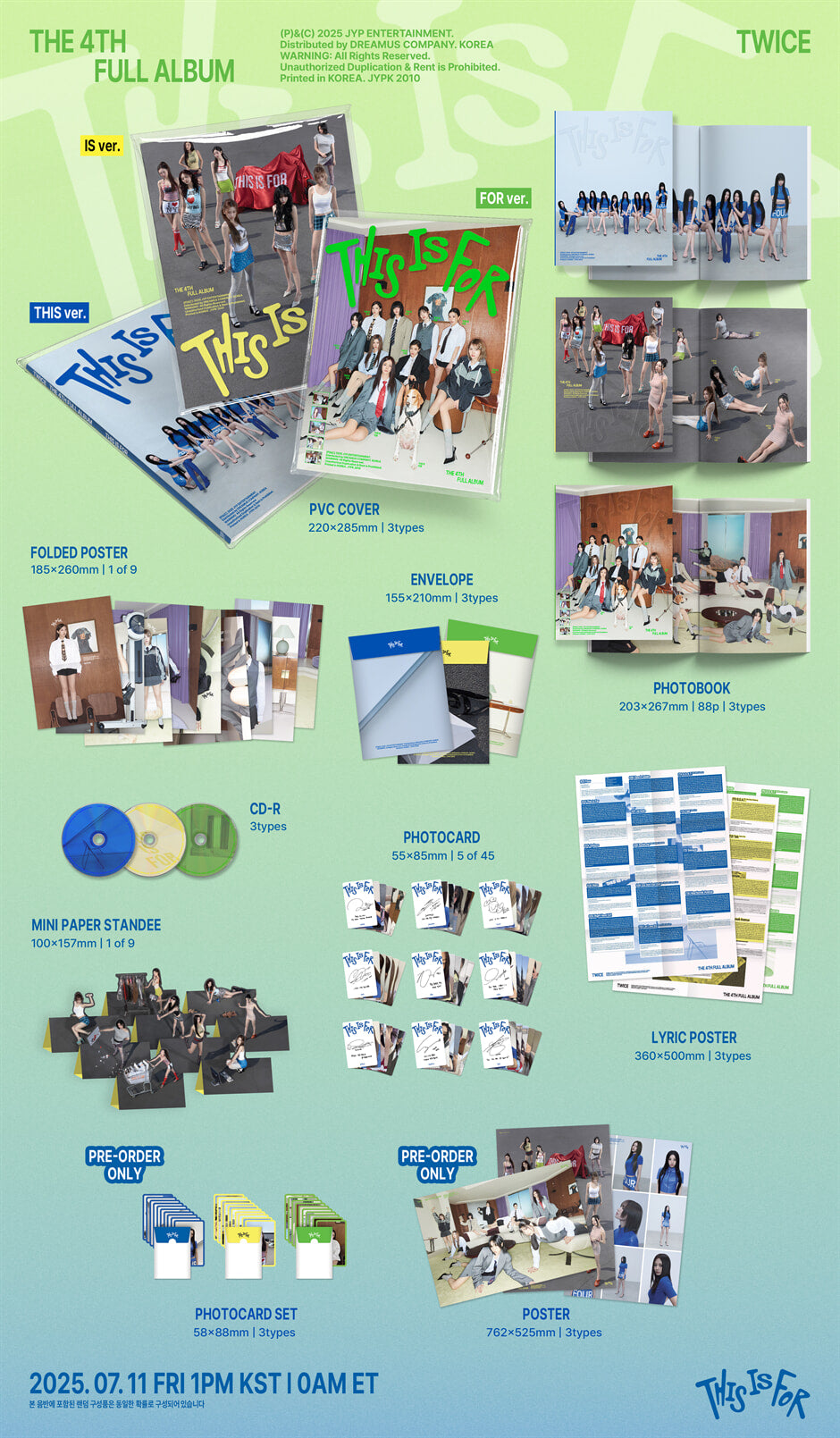 K-Pop CD Twice - 4th Full Album 'THIS IS FOR'