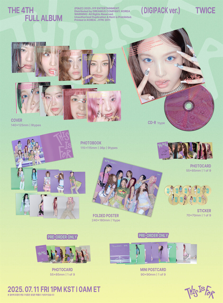 Twice - 4th Full Album 'This is for' [Digipack Ver.]