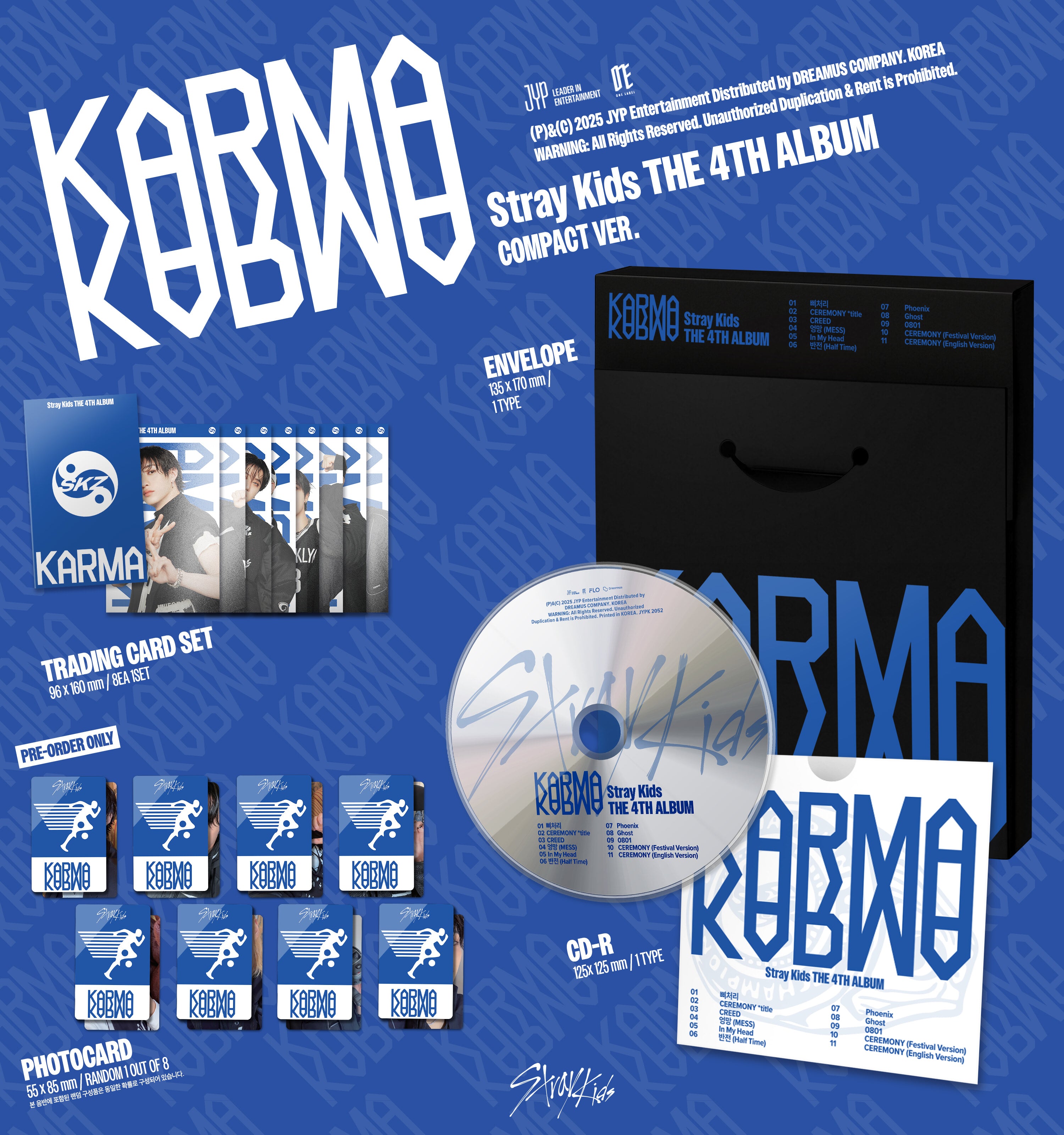 K-Pop CD Stray Kids - 4th Full Album 'KARMA' [Compact Ver.]