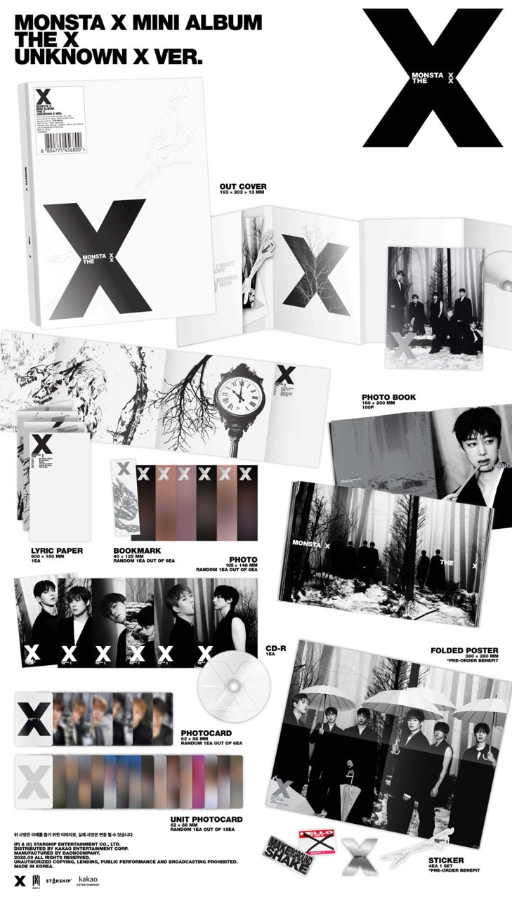 K-Pop CD Monsta X - Mini Album 'The X' – Lil Thingamajigs Hive