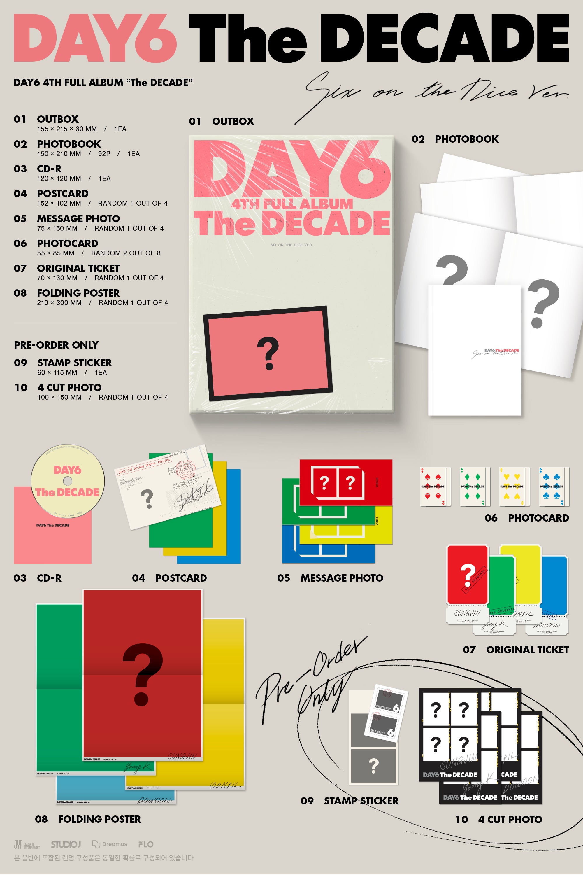 K-Pop CD DAY6 - 4th Full Album 'The DECADE'