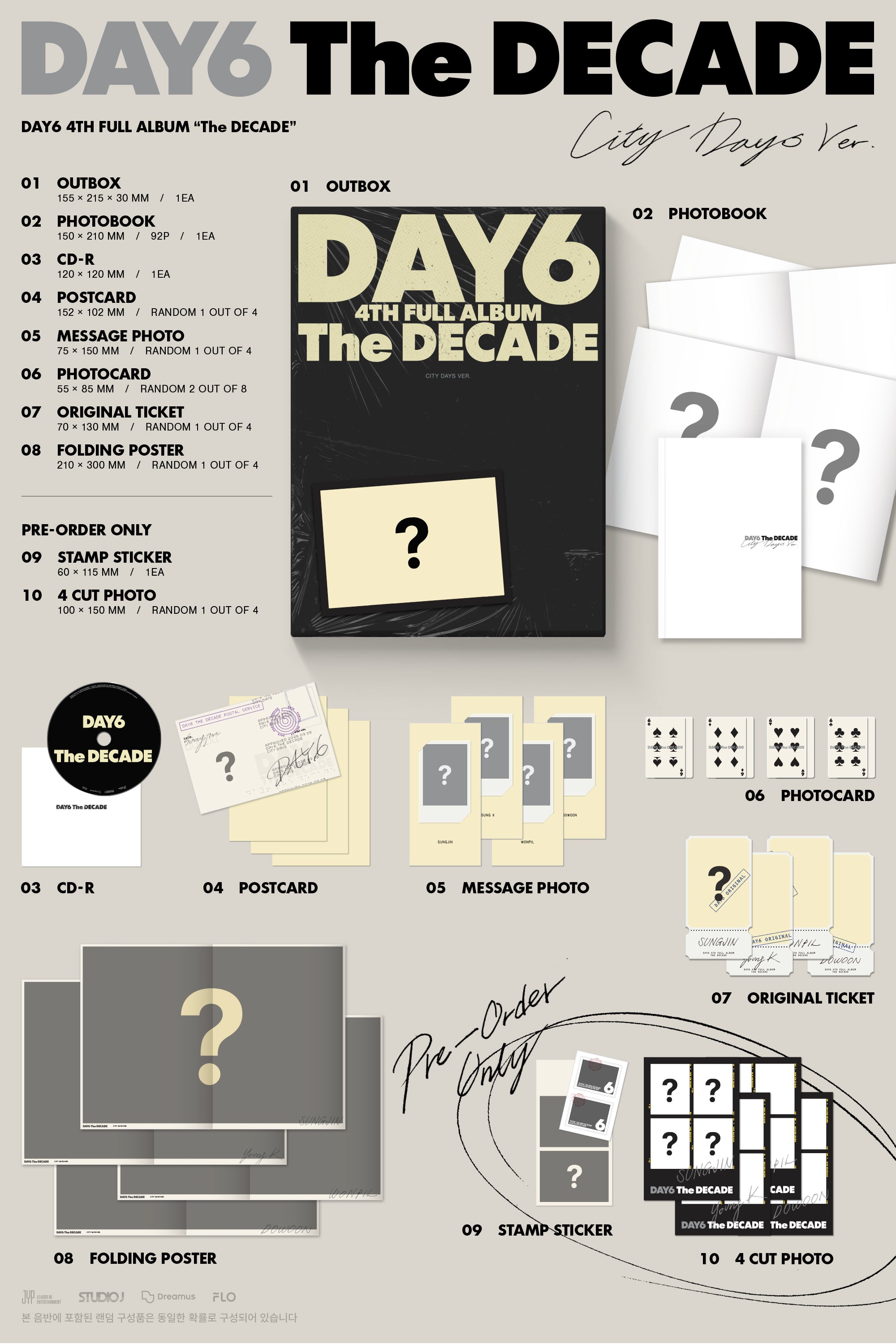 K-Pop CD DAY6 - 4th Full Album 'The DECADE' – Lil Thingamajigs Hive