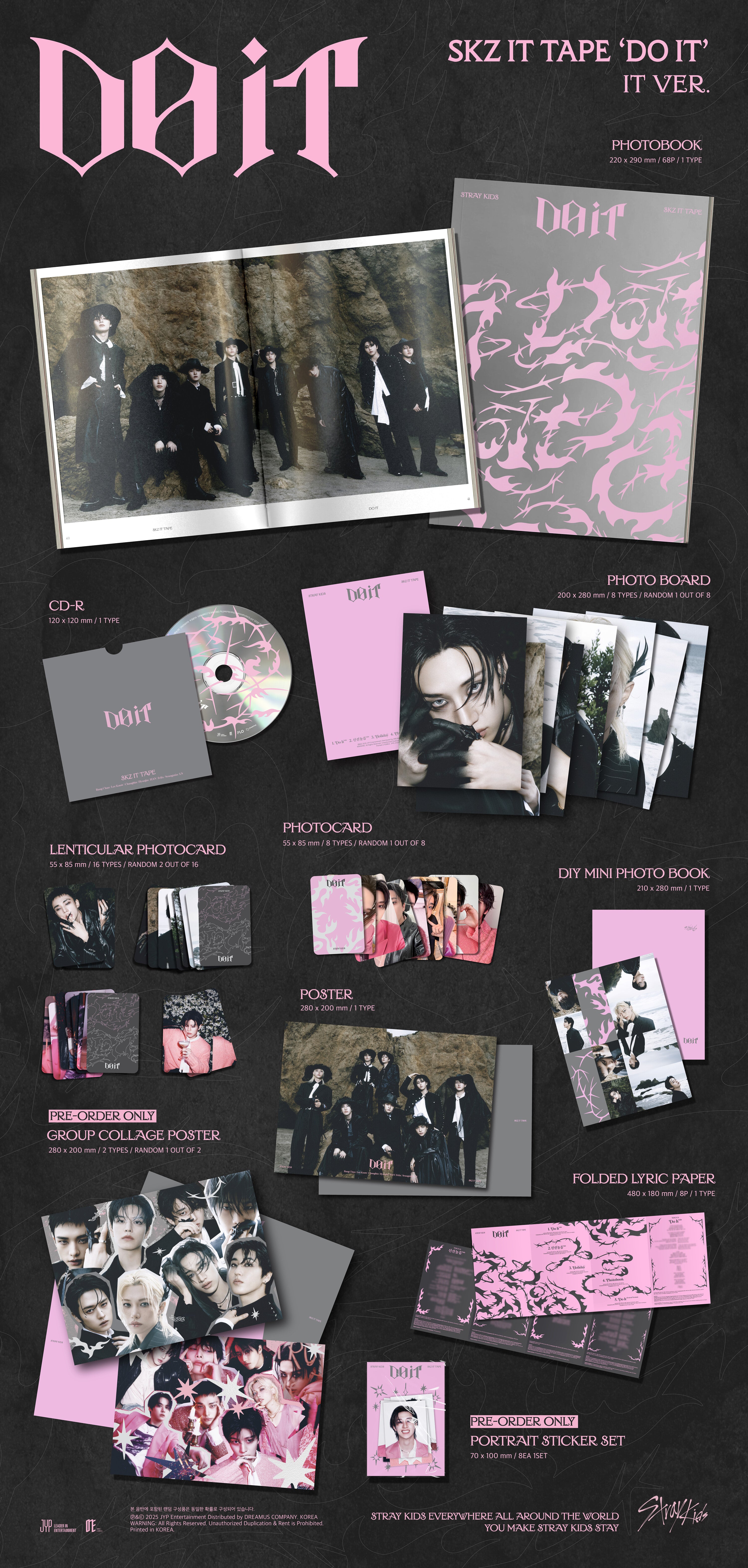 K-Pop CD Stray Kids - SKZ IT TAPE 'DO IT' [IT Ver.]