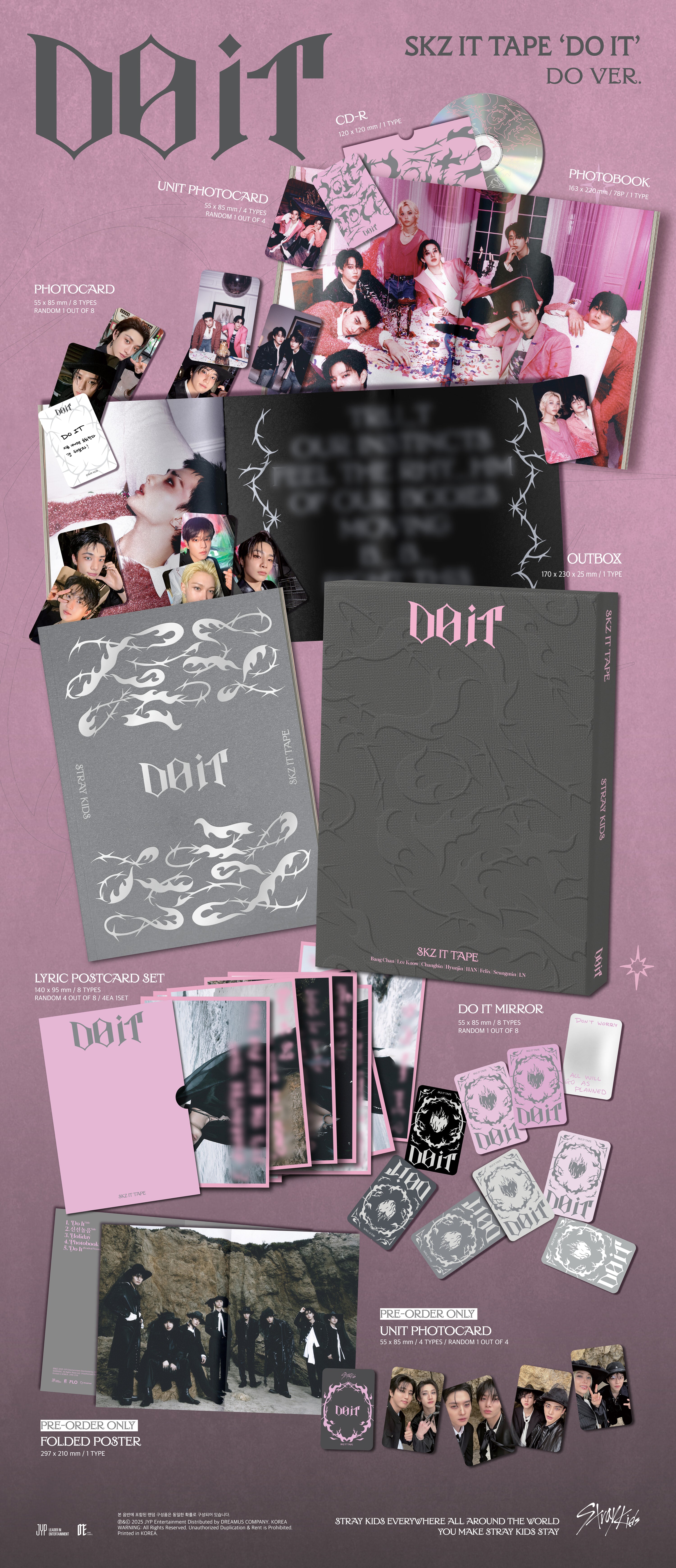 K-Pop CD Stray Kids - SKZ IT TAPE 'DO IT' [DO Ver.]