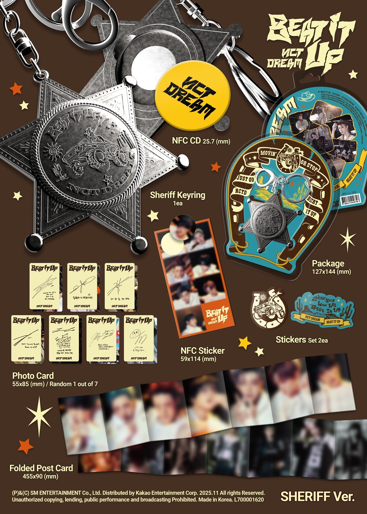 K-Pop CD NCT DREAM - 'Beat It Up' [Sheriff Ver.][Smart Album]