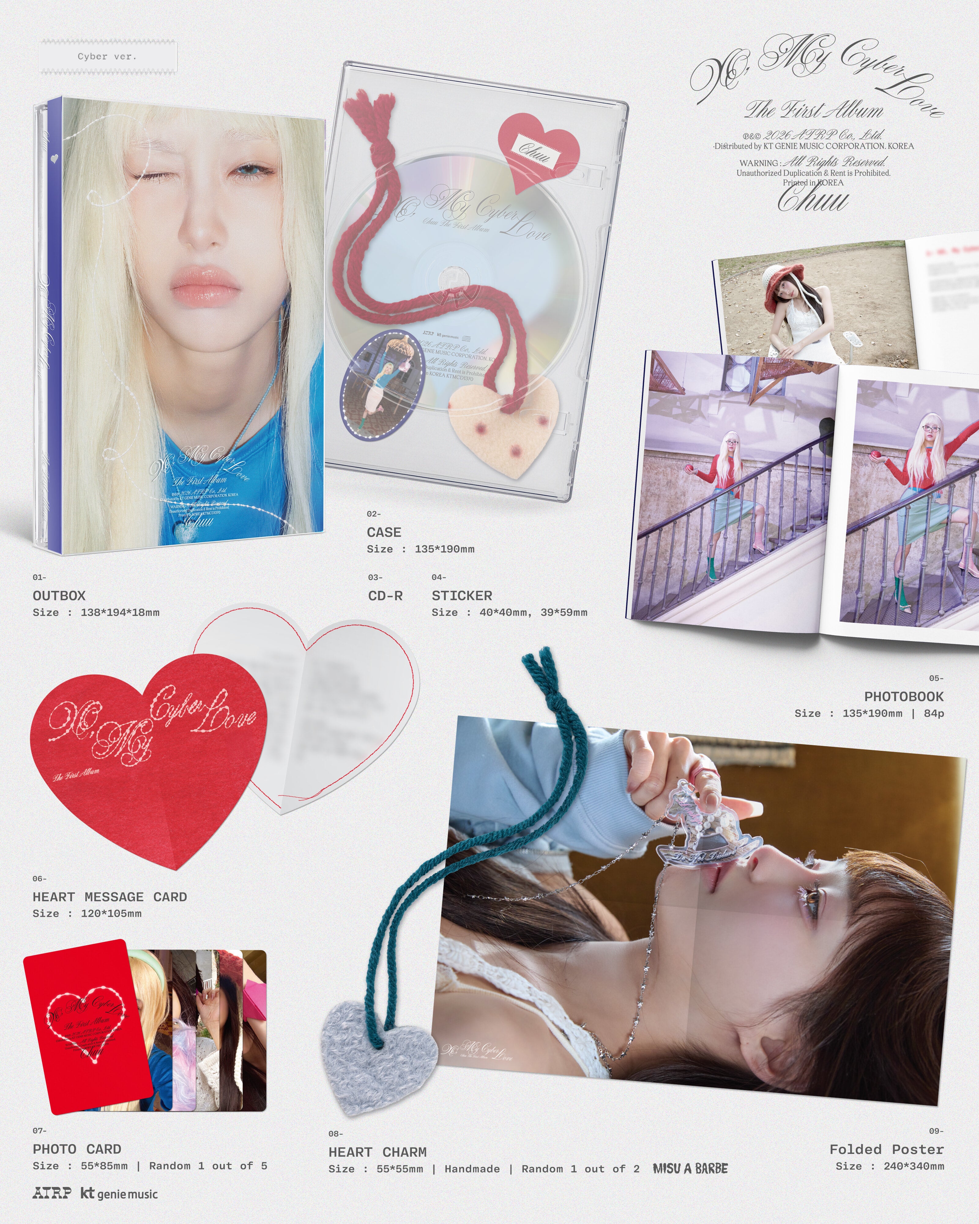 K-Pop CD CHUU - 1st Album 'XO, My Cyberlove' [Cyber ver.]