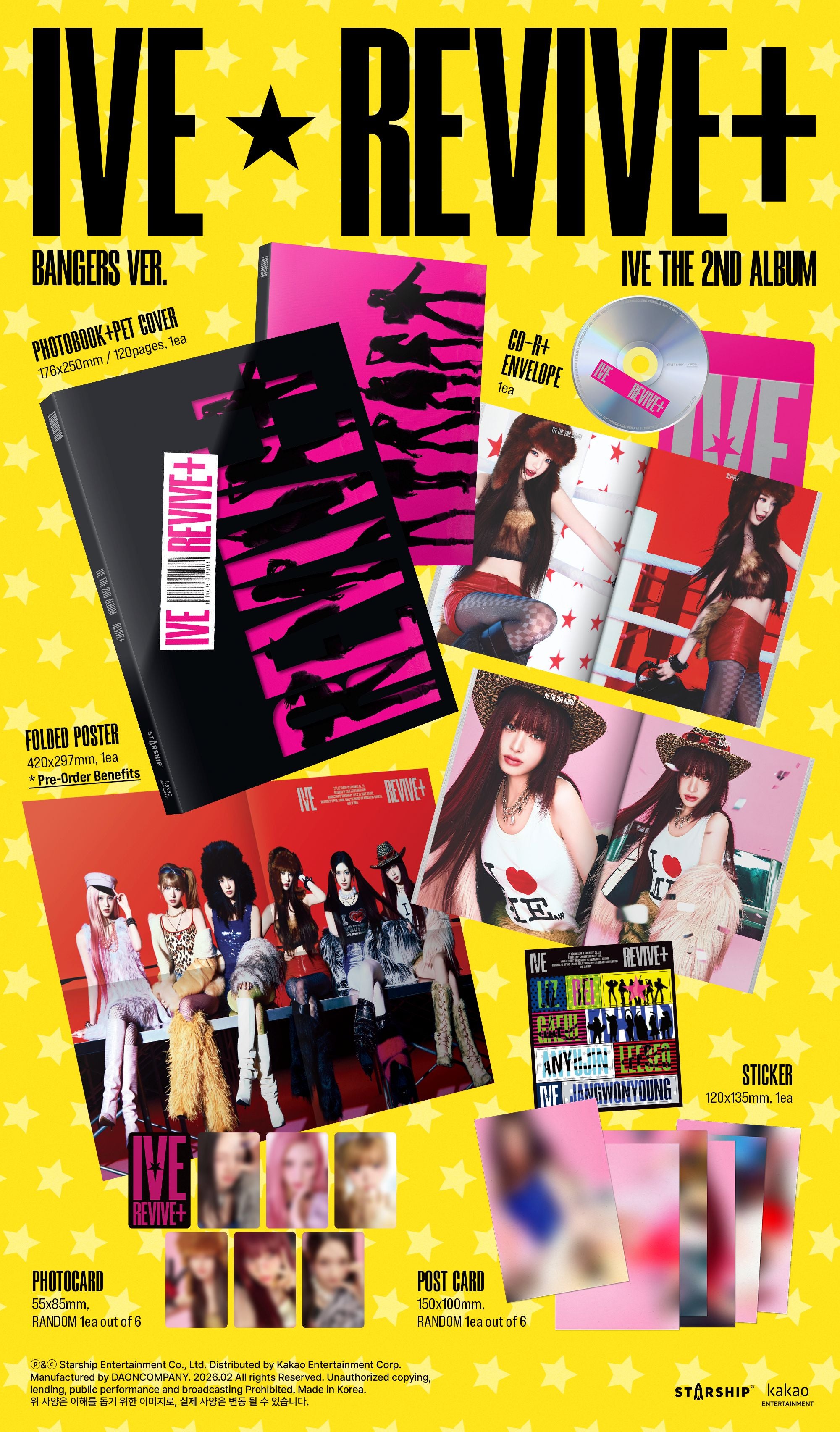 K-Pop CD IVE - The 2nd Album 'REVIVE+'