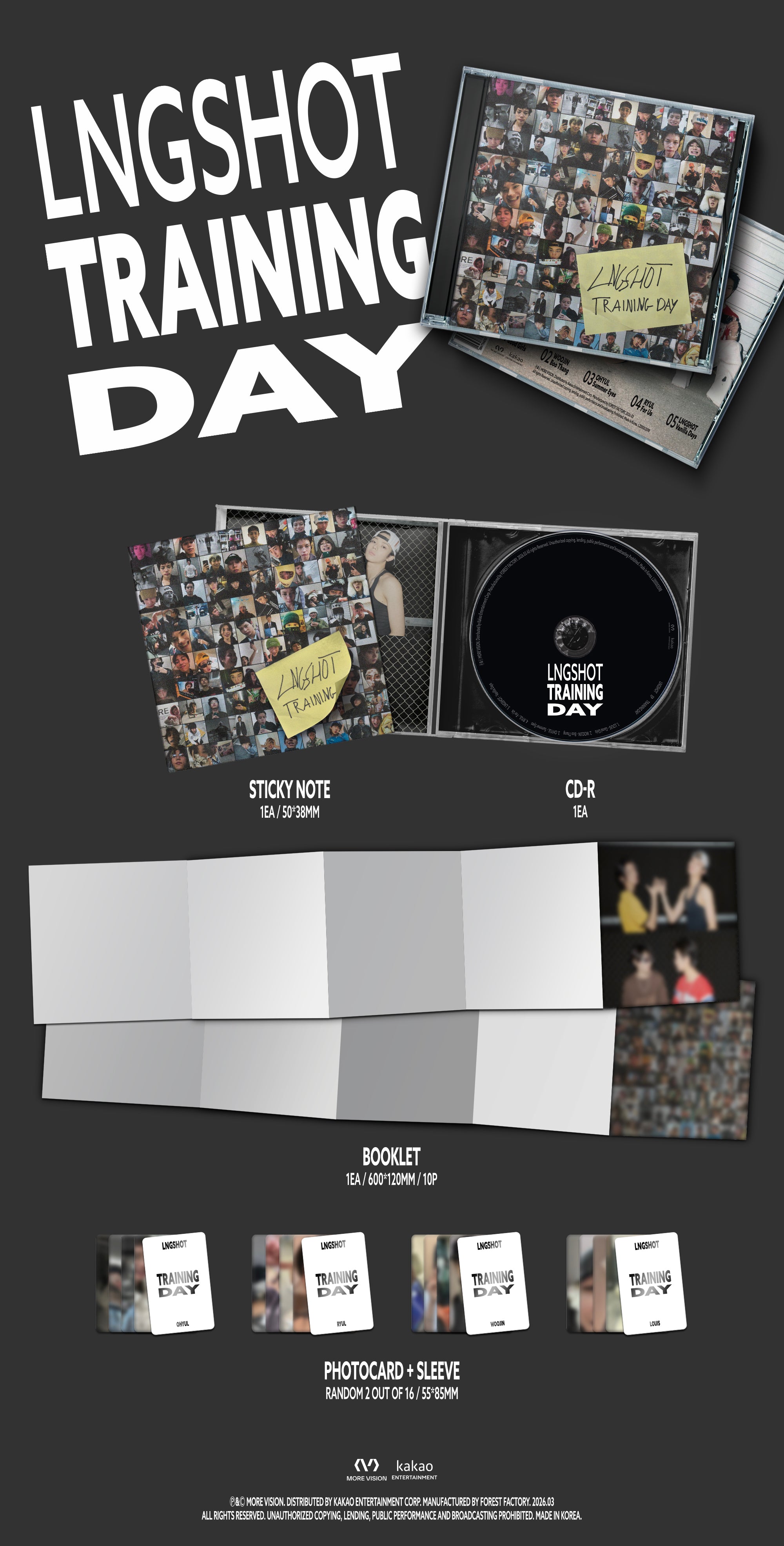 K-Pop CD LNGSHOT - 'EP : Training Day'