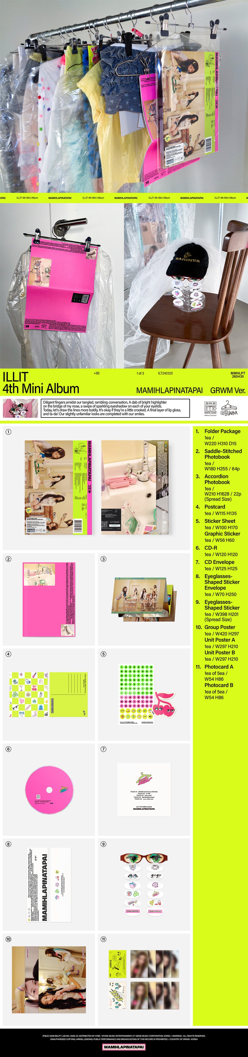 K-Pop CD ILLIT - 4th Mini Album 'MAMIHLAPINATAPAI'
