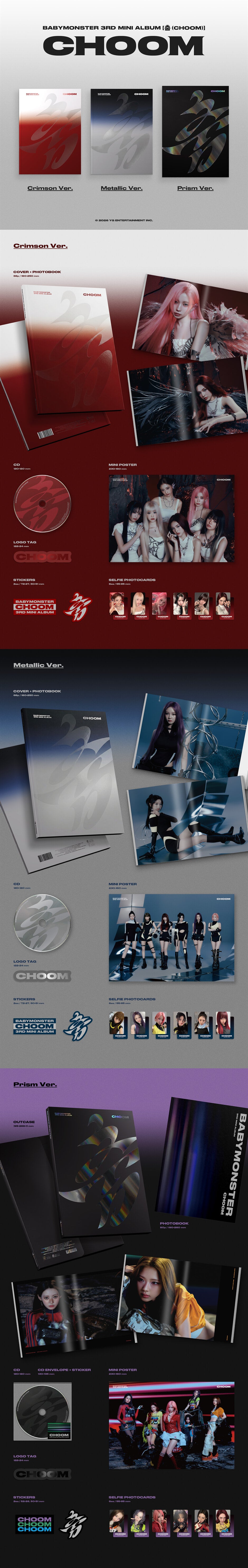 K-Pop CD Babymonster - 3rd Mini Album 'Choom'