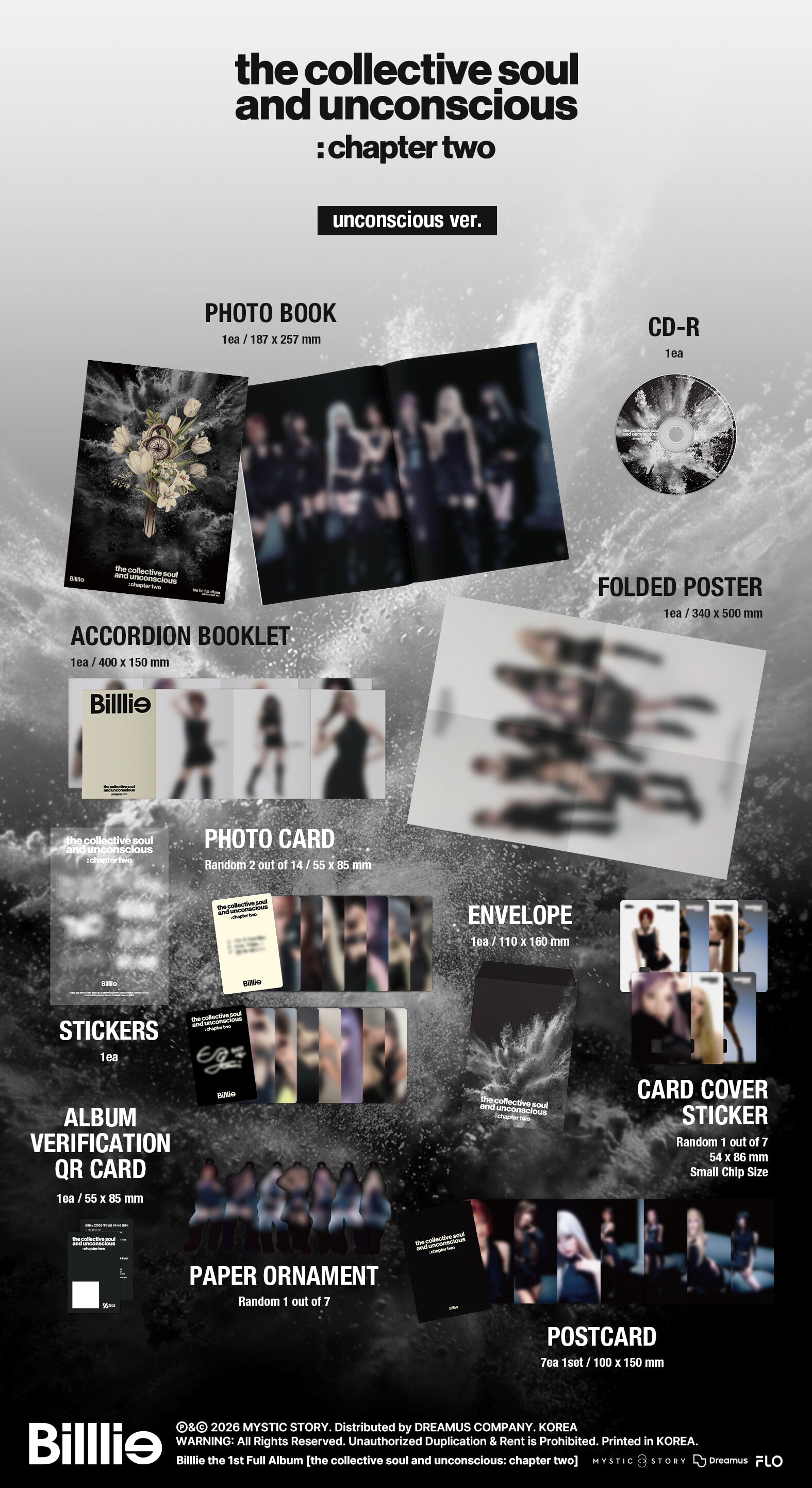 K-Pop CD Billlie - 1st Full Album 'the collective soul and unconscious: chapter two' [unconscious ver.]