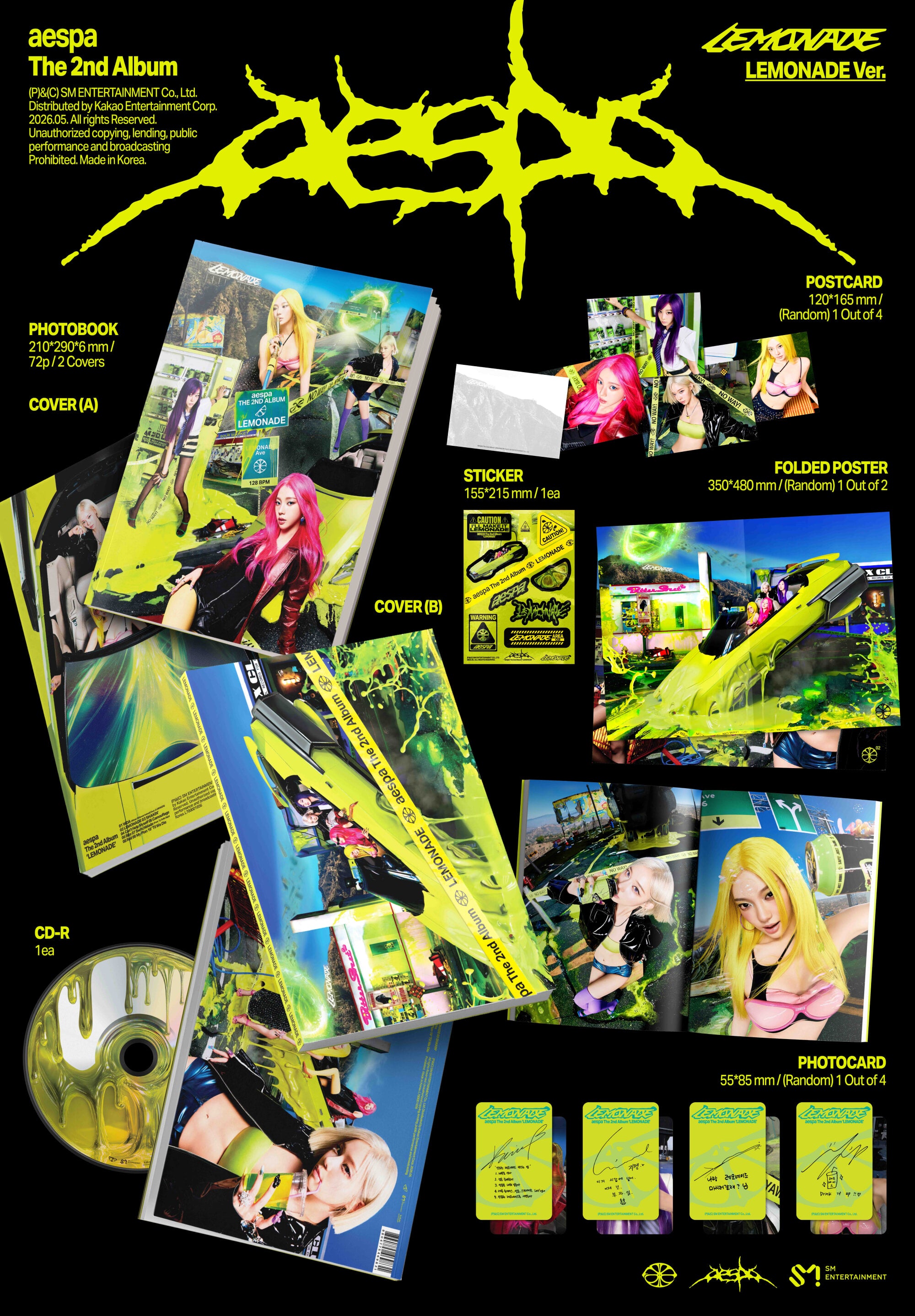 K-Pop CD - 2nd Album 'LEMONADE'