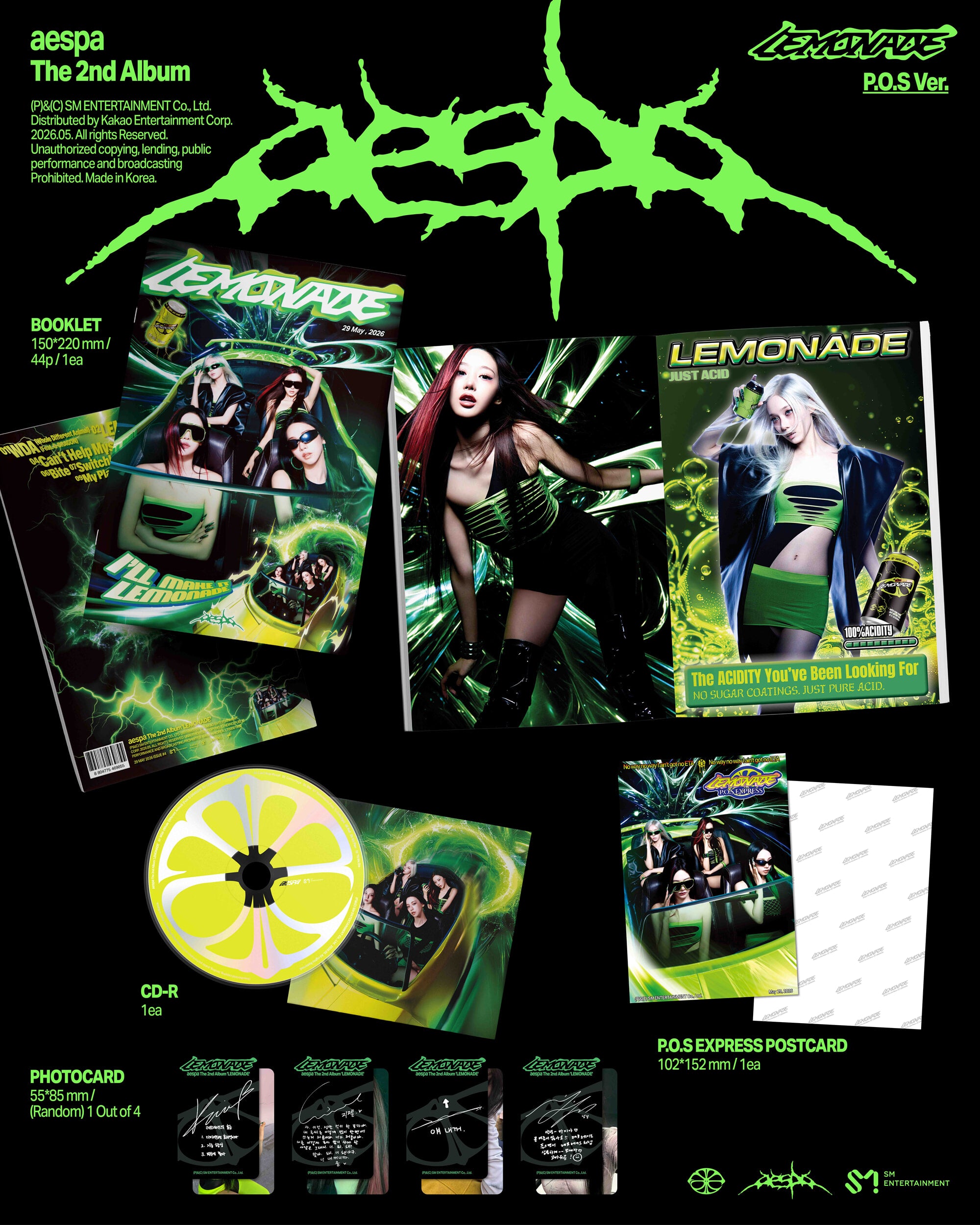 K-Pop CD - 2nd Album 'LEMONADE' [P.O.X ver.]
