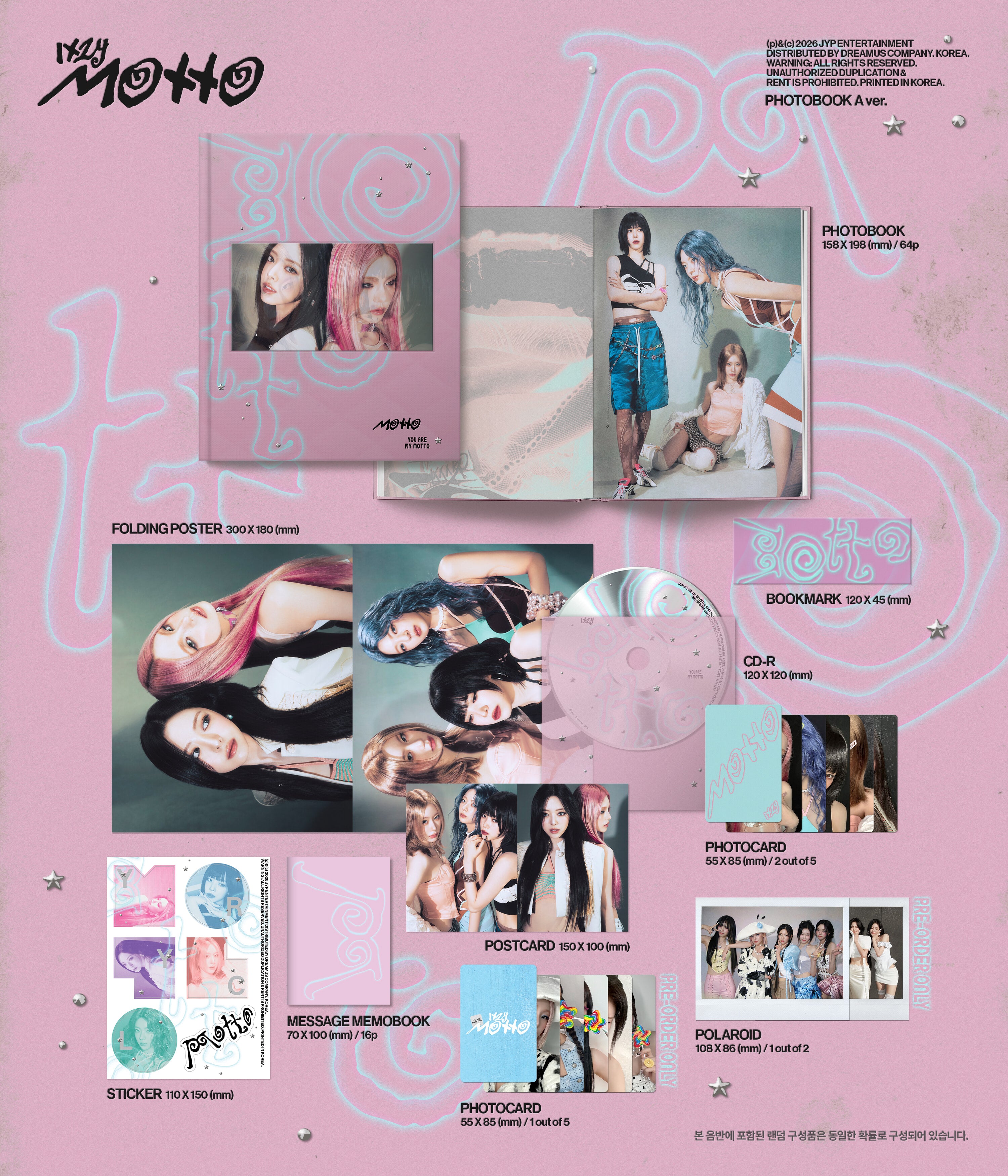 K-Pop CD Itzy - Mini Album 'Motto' [Photobook Ver.]