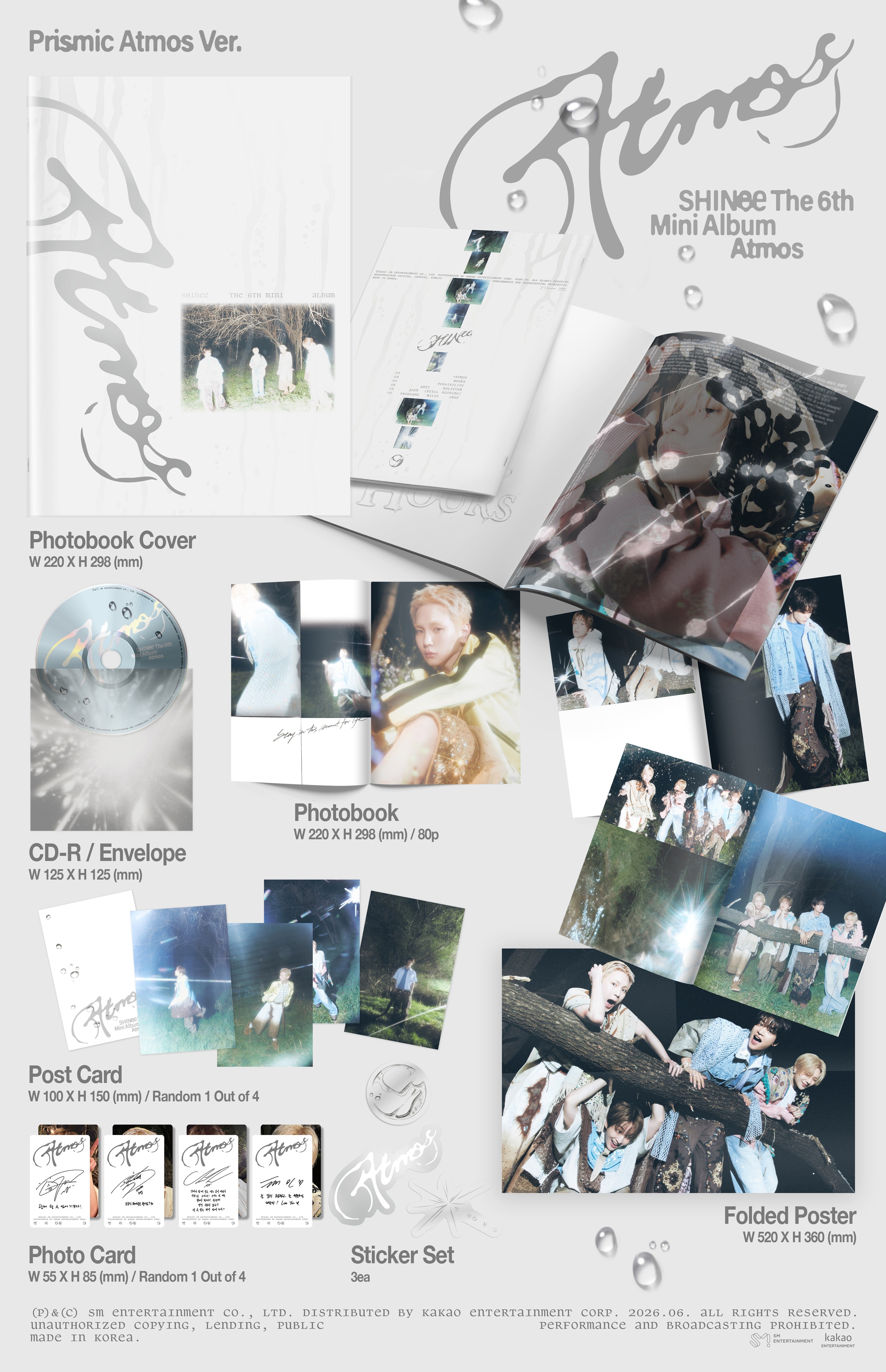 K-Pop CD Shinee - 6th Mini Album 'Atmos' [Prismic Atmos Ver.]