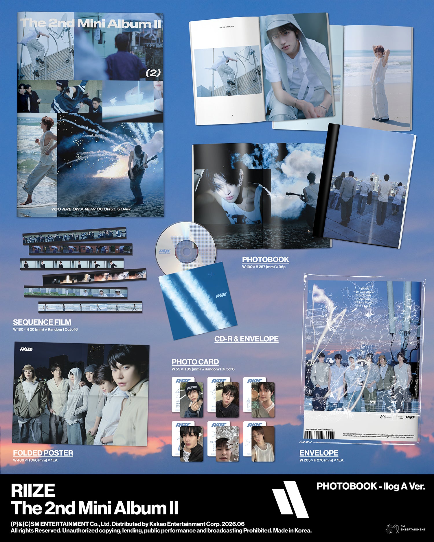K-Pop CD RIIZE - 2nd Mini Albumm 'II' [Photobook ver.]