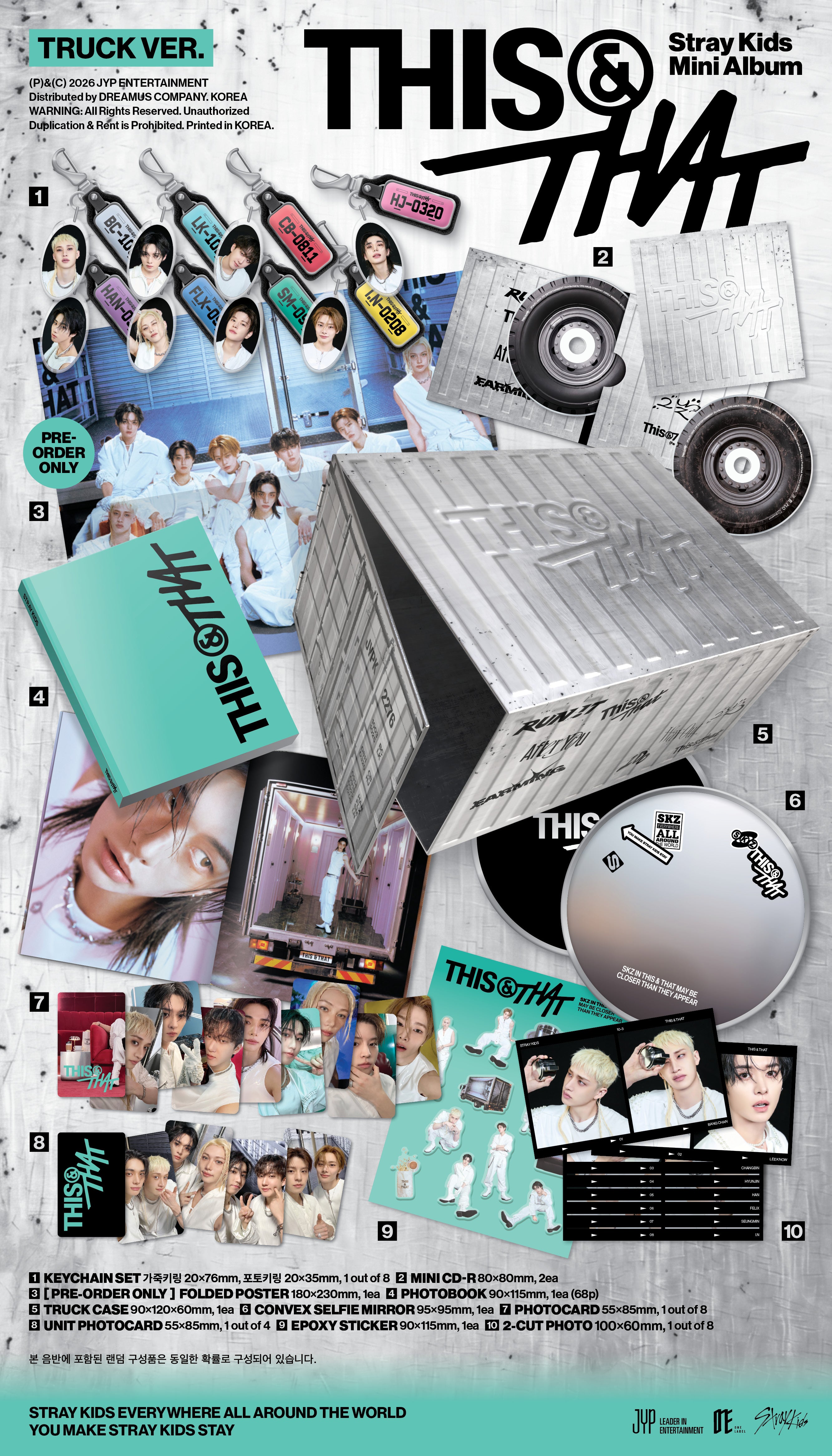 K-Pop CD Stray Kids - 'THIS & THAT' [Truck ver.]