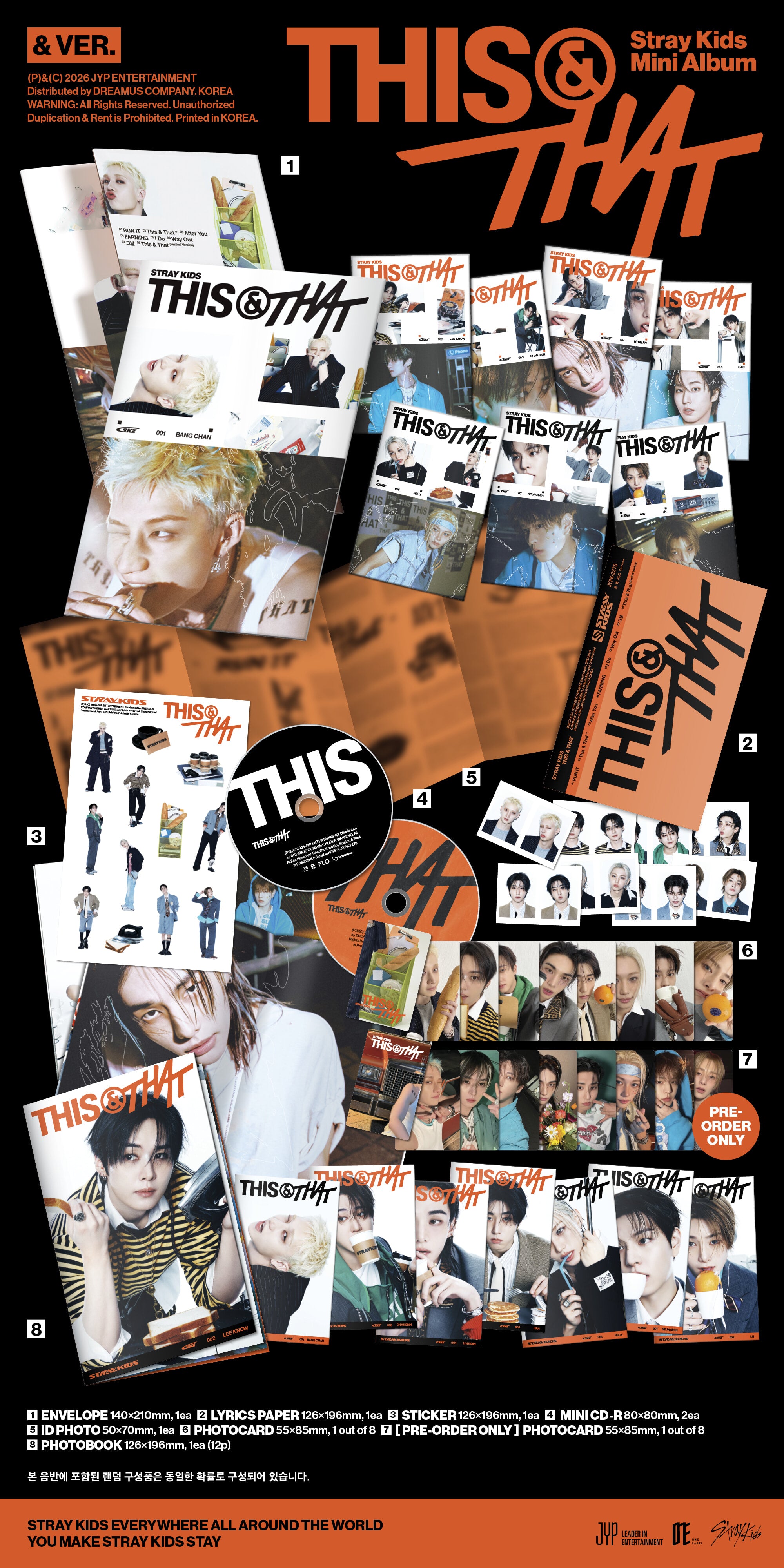 straykids THIS & THAT & ランダムカバーver. 100枚 K-Pop CD Stray Kids - 'THIS & THAT' [& ver.] – Lil Thingamajigs Hive