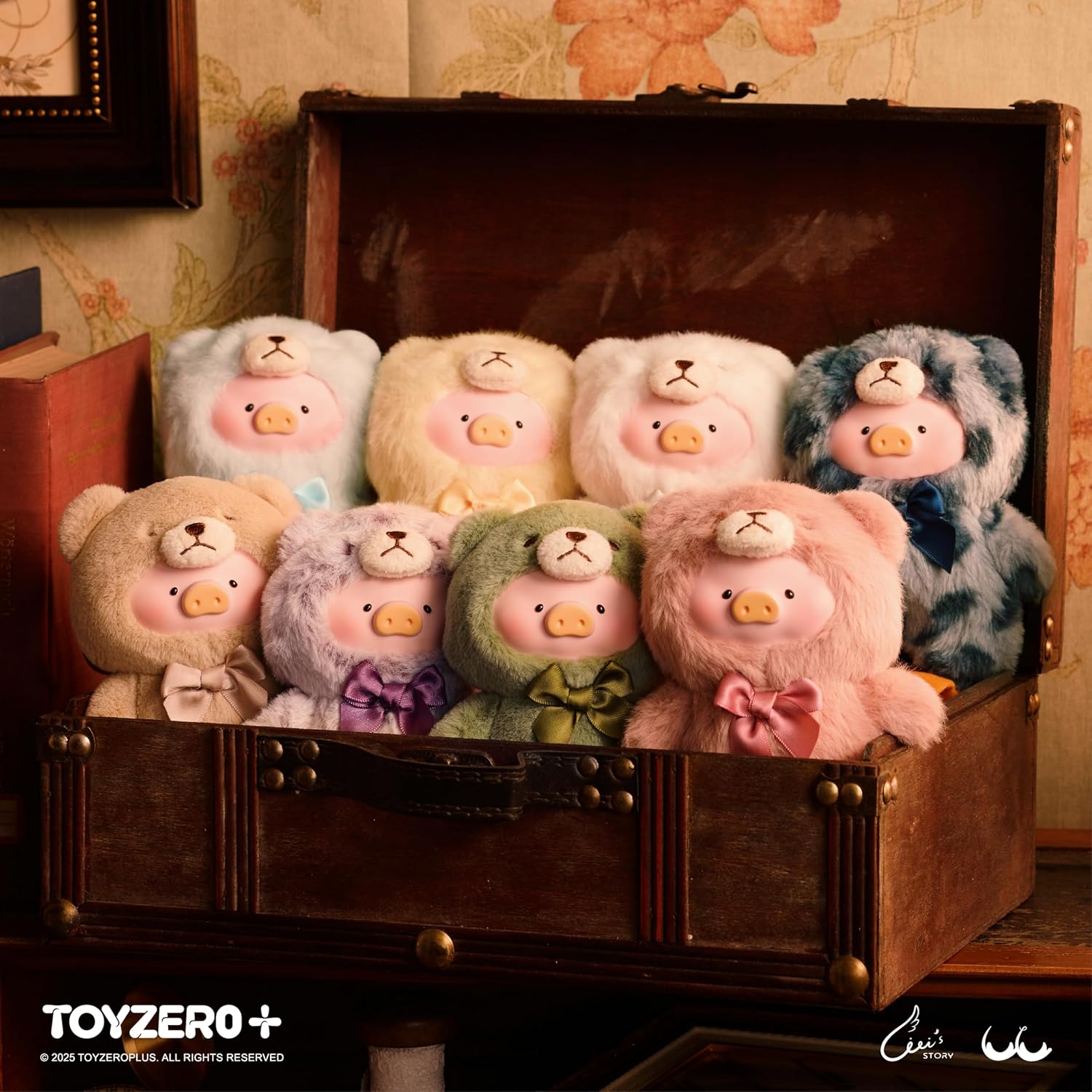 Lulu The Pig Vintage Teddy Series Keychain Plush (Blind Box)