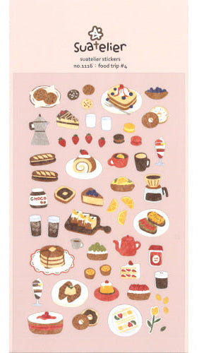 Suatelier Daily Deco Stickers No.1116 food trip #4