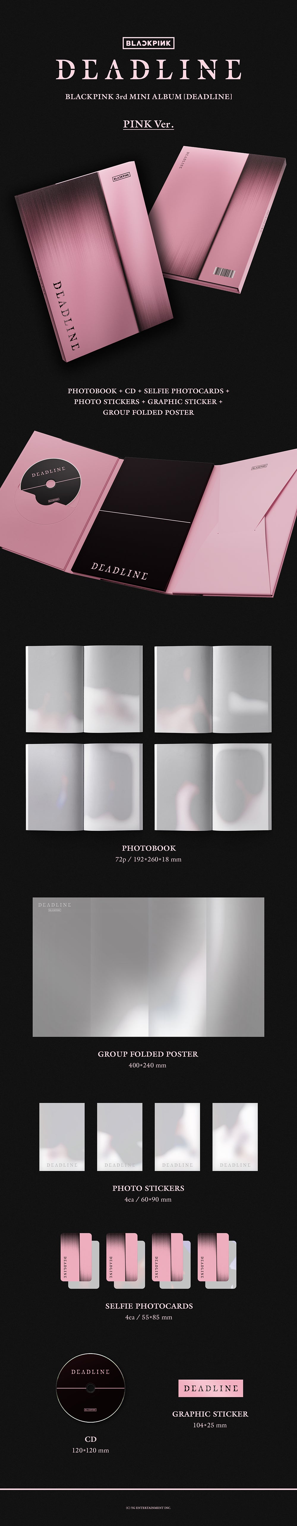 [Pre-Order] Blackpink - The 3rd Mini Album 'Deadline' (random)