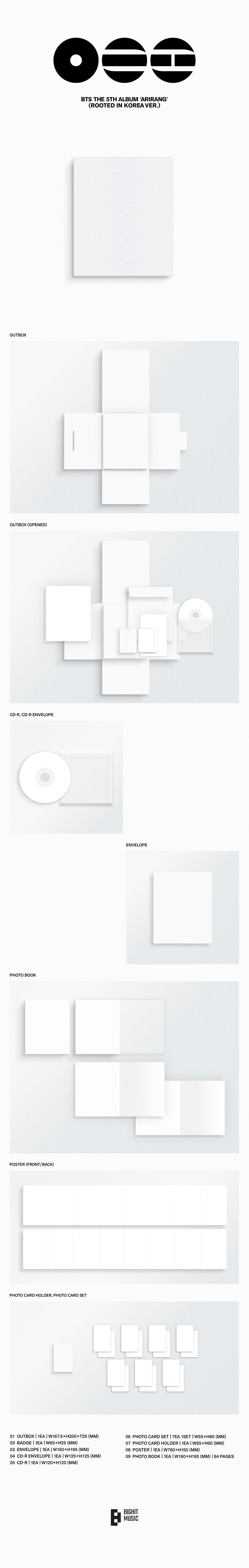 [Pre-Order] BTS - The 5th Album 'ARIRANG' (Rooted in Korea Ver.)