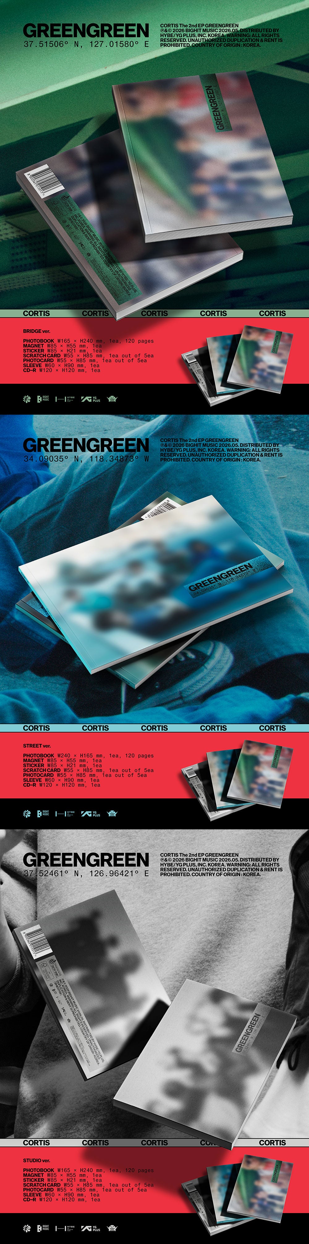 [Pre-Order] Cortis - GREENGREEN (Random)