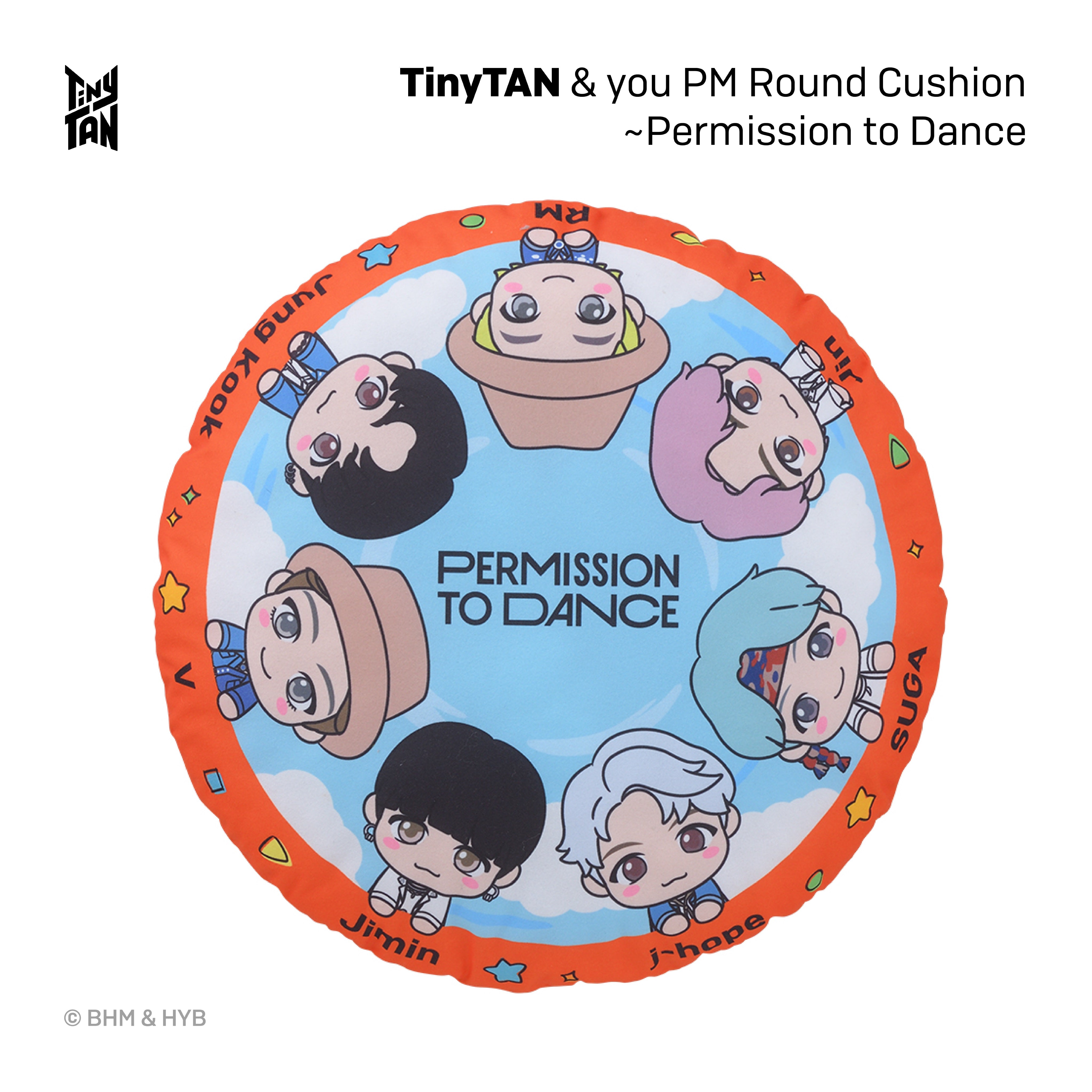 BTS TinyTan & you PM Round Cushion 'Permission to Dance' – Lil