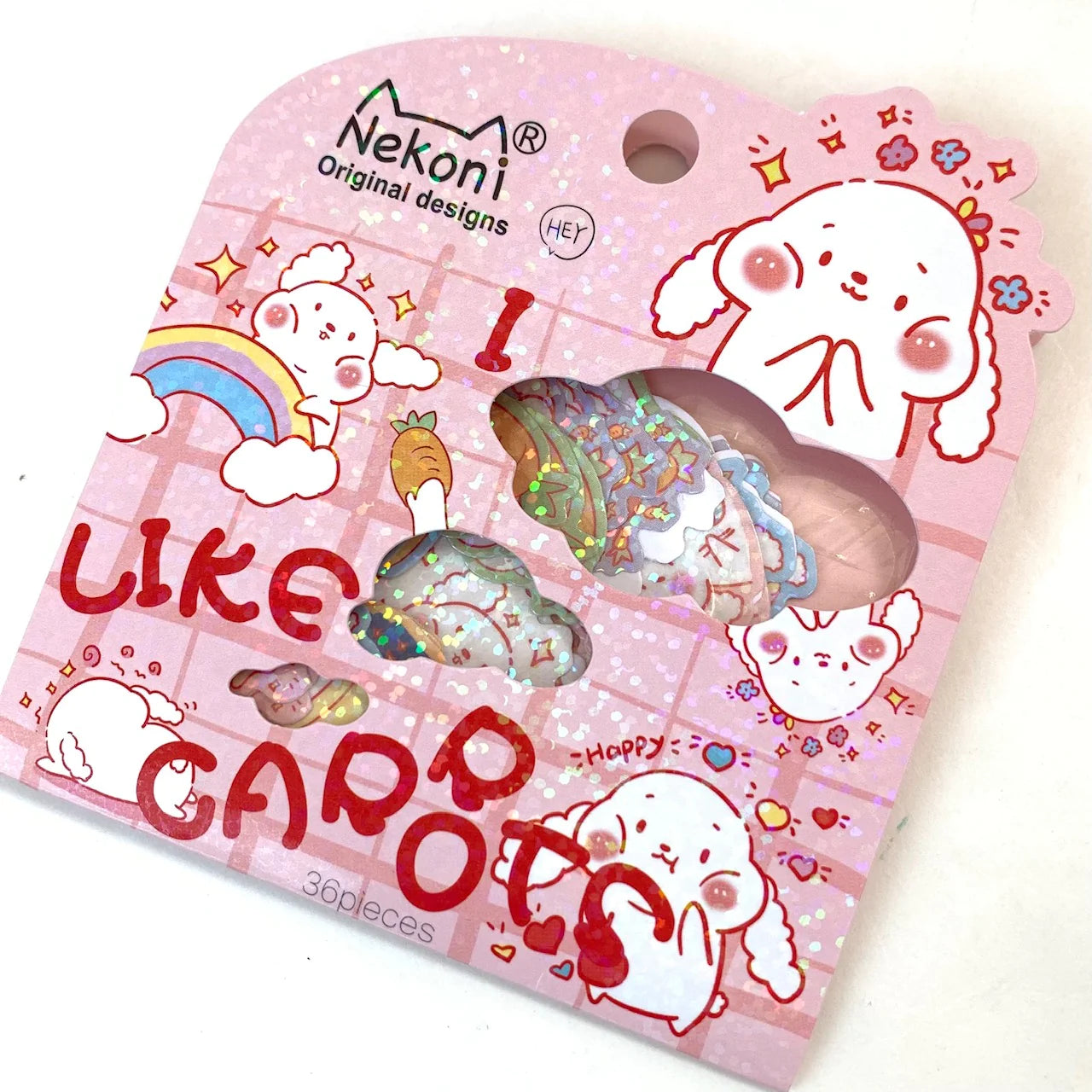 Nekoni Rabbit Sticker Bag (50548)