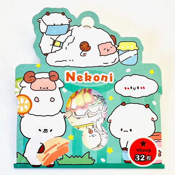 Nekoni Sheep Sticker Bag 51036