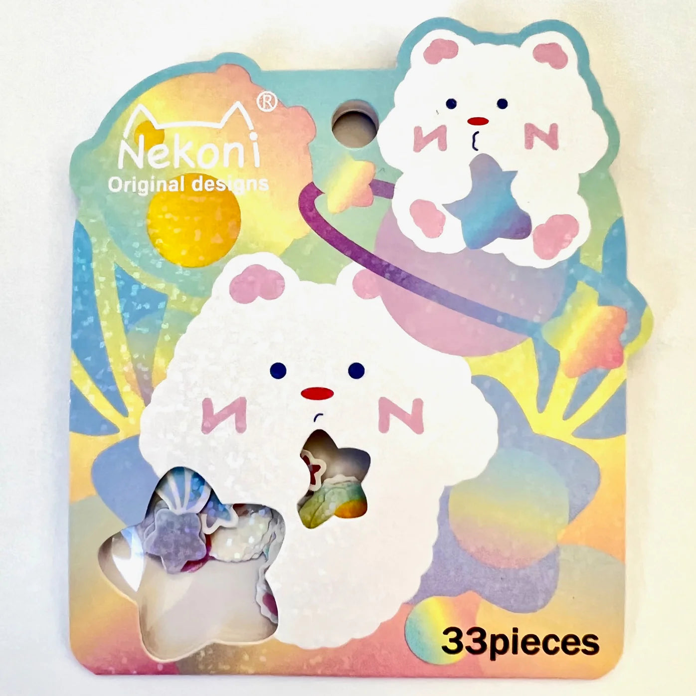 Nekoni Cloud Bear Sticker Bag 51093