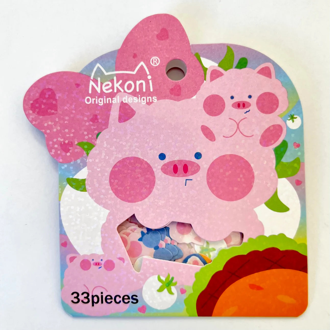 Nekoni Pig Sticker Bag 51095