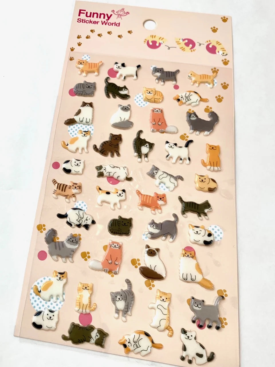 Funny Sticker World Lifesyle Decor (Kawaii Cat 1 - 37696)