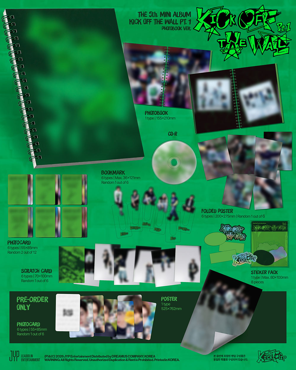 [Pre-Order] KickFlip - 5th Mini Album 'Kick off the Wall Pt. 1' [Photobook ver.]