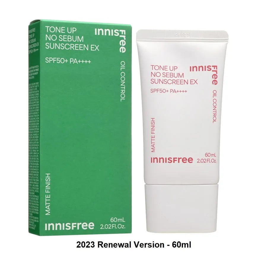 [innisfree] Tone Up No Sebum Sunscreen EX SPF50+ PA++++ 60ml