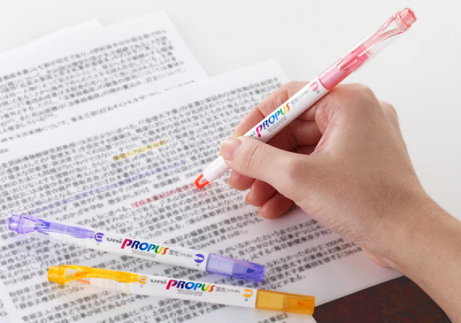 Uni Propus Dual Ended Window Highlighter (PUS-102T) – Lil Thingamajigs Hive