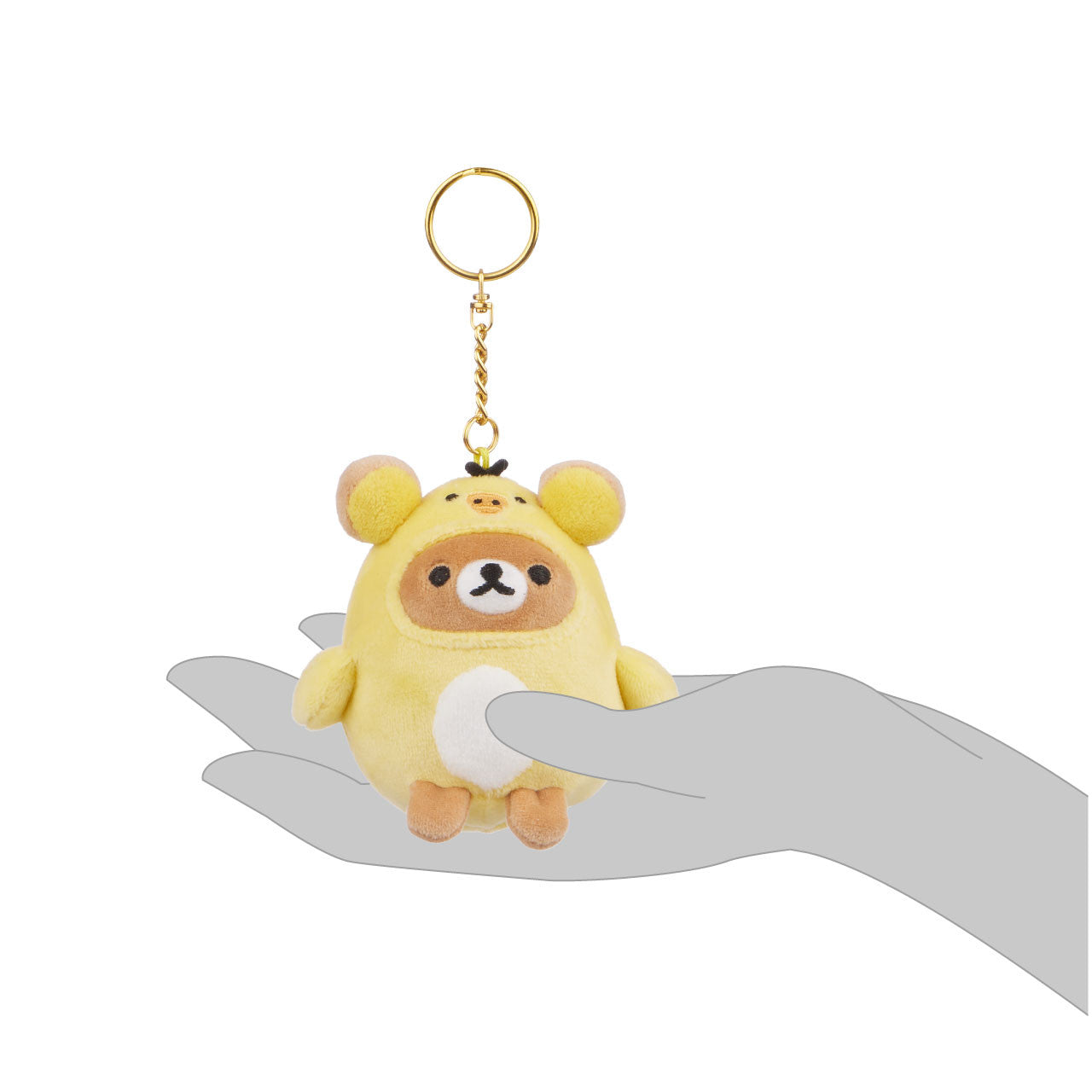 San-X Rilakkuma - Kiiroitori Kigurumi Series Keycahin