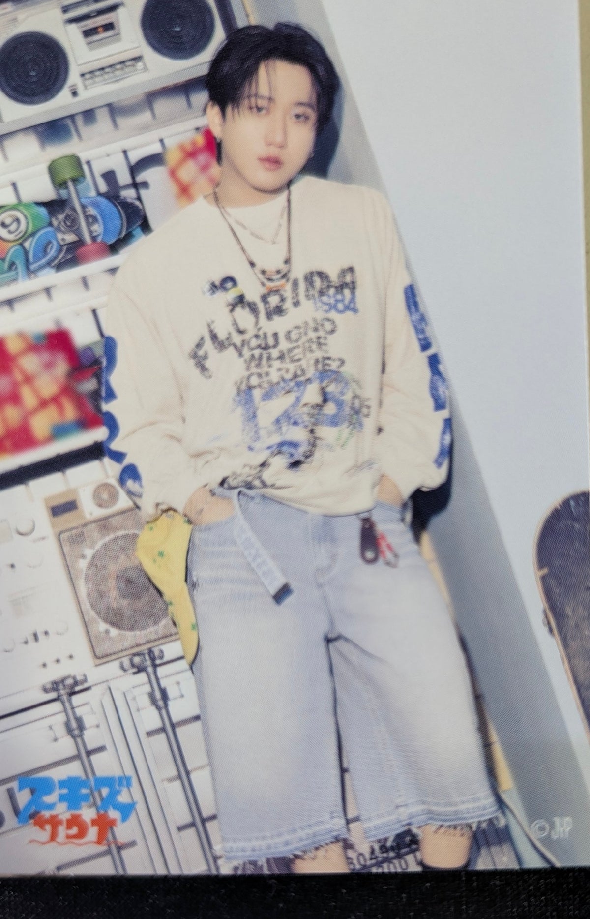 [Photocard] STRAY KIDS Changbin - 2025 JYP JAPAN POP-UP STORE - SKZ SAUNA Event (jyp shop japan, lottery, online, pop-up, sticker card) front