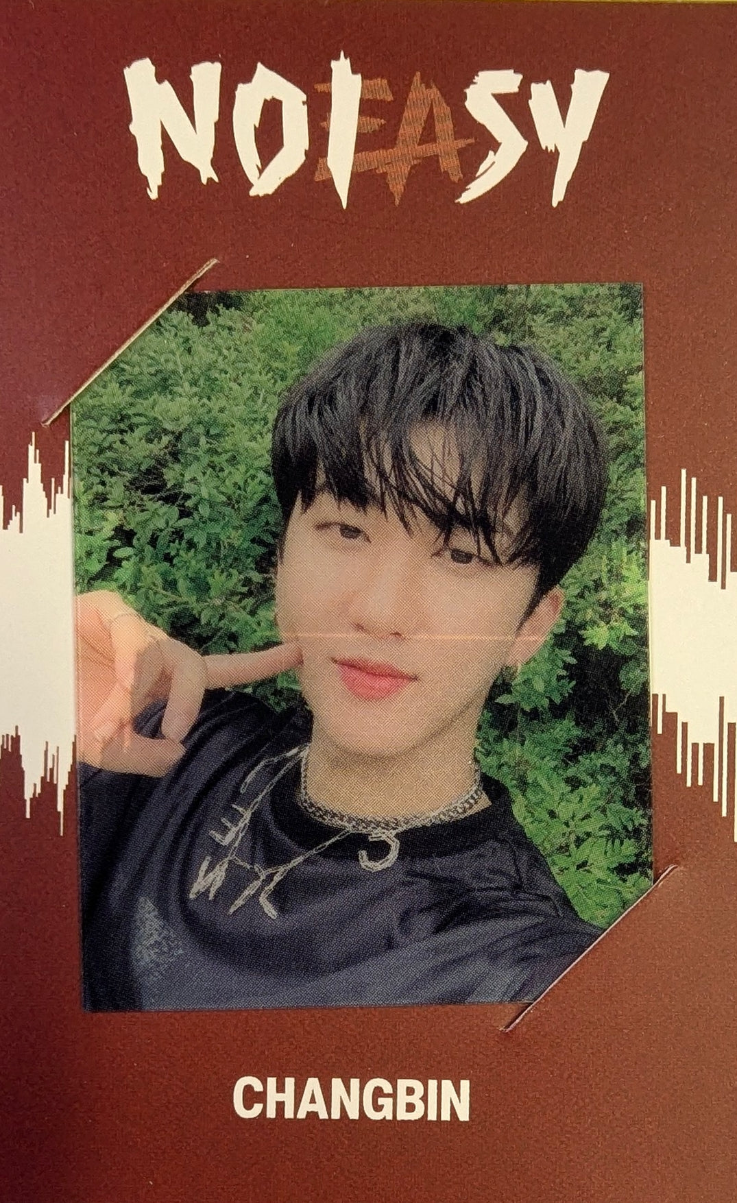 [Photocard] STRAY KIDS Changbin - NOEASY Album (album photocard, first press only, frame photocard, jewel case version) front