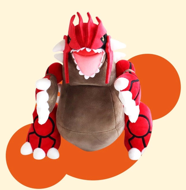 Pokemon Black Groudon Plush 18