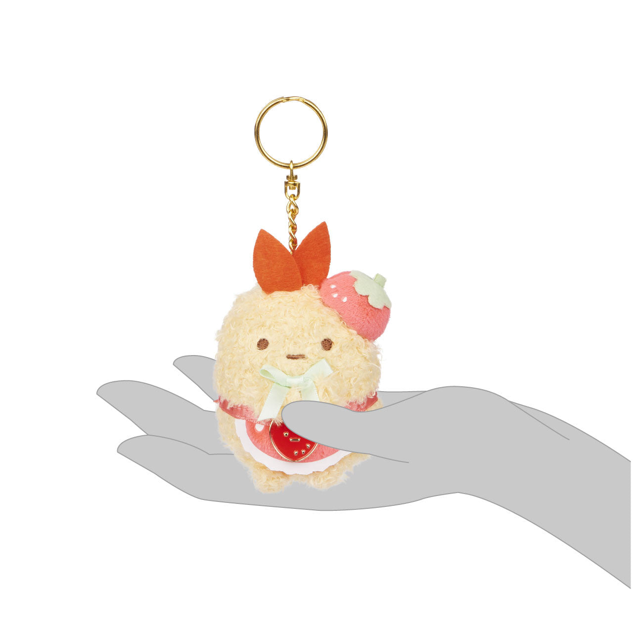 Sumikkogurashi Ebi San-X Original Strawberry Series Keychain