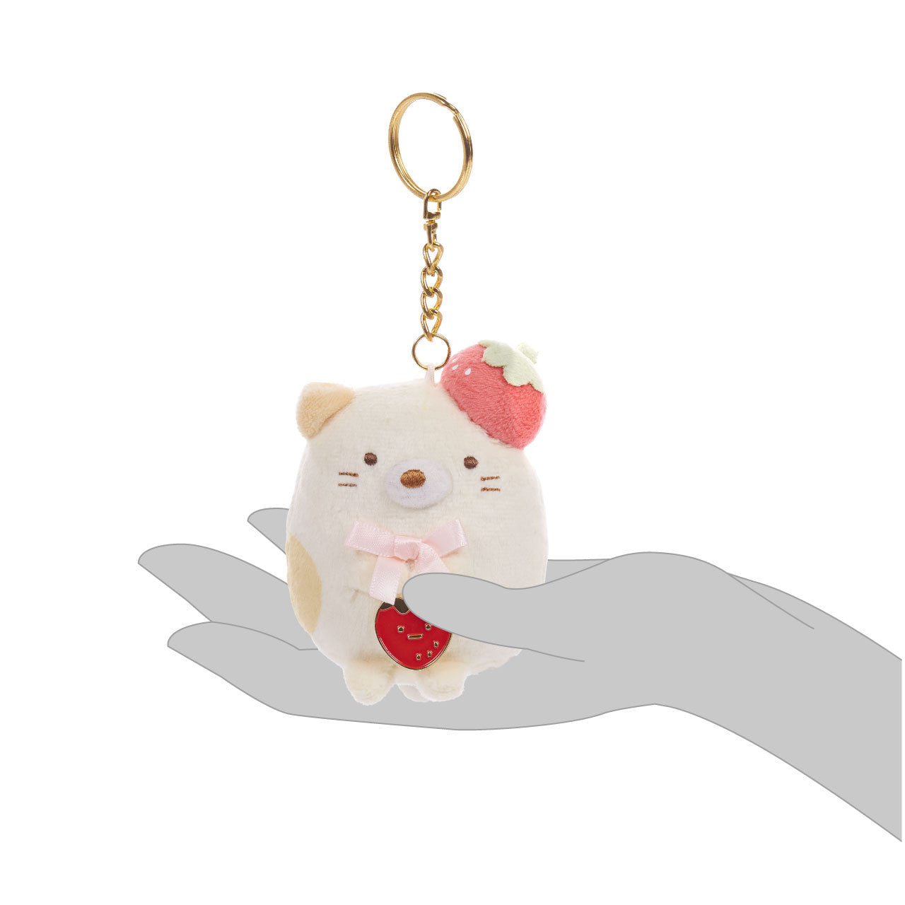 Sumikkogurashi Neko San-X Original Strawberry Series Keychain