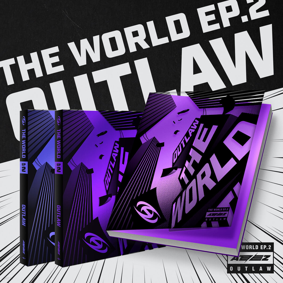 K-Pop CD Ateez - 9th Mini Albume 'The World EP. 2: Outlaw'