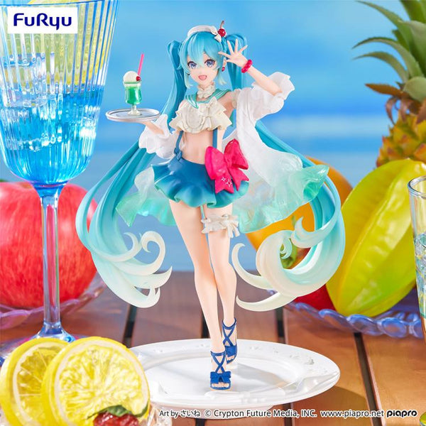 Vocaloid SweetSweets Exceed Creative Hatsune Miku (Melon Cream Soda Float Ver.) Figure