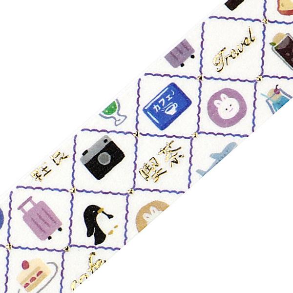 BGM Masking Tape (World Cafe Travelogue Mini Pattern BM-SDG060)