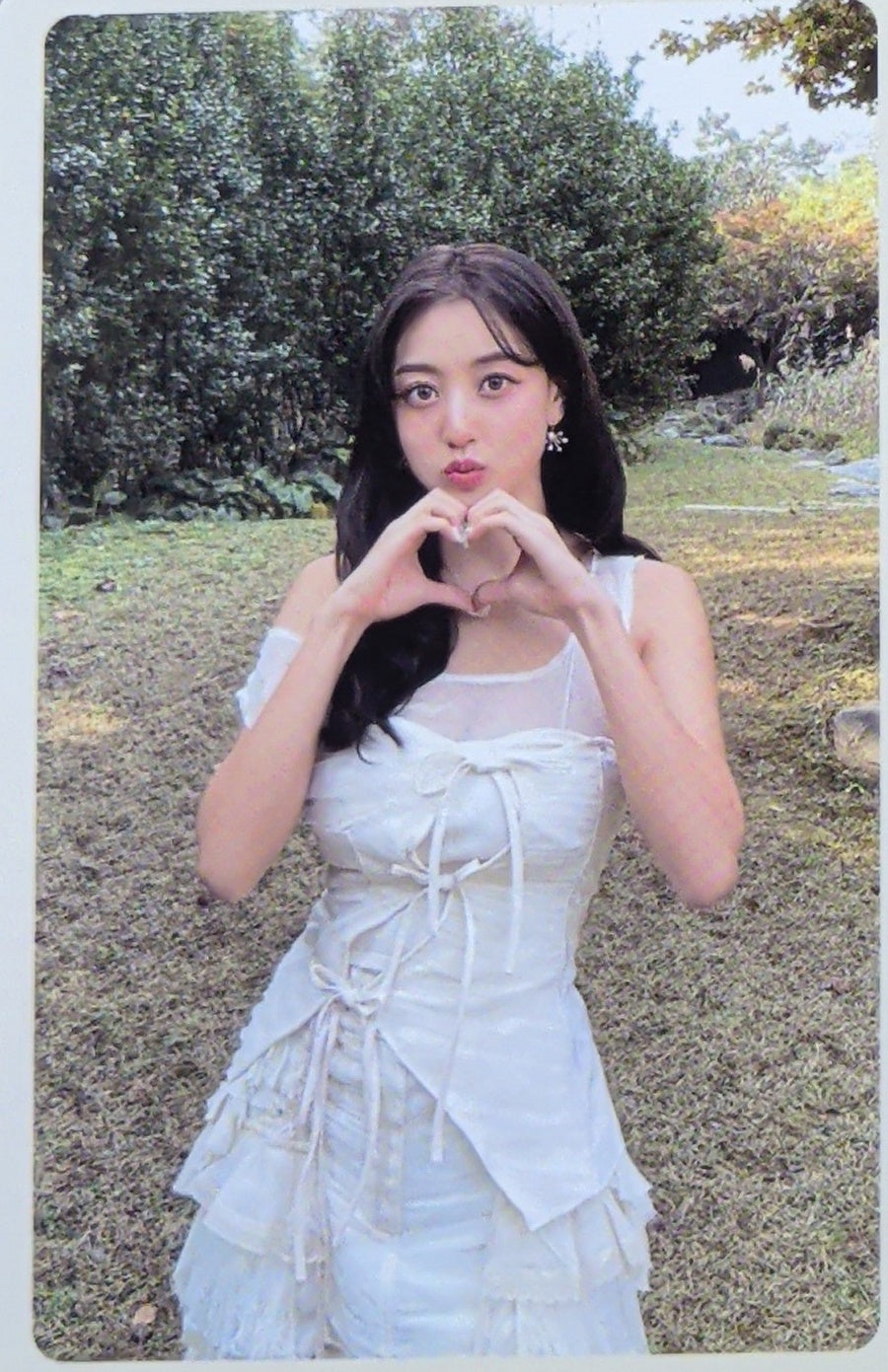 [Photocard] TWICE Jihyo - With YOU-th Album (forever version, photocard set, standard version, album photocard, first press only) - Physical Card Scan