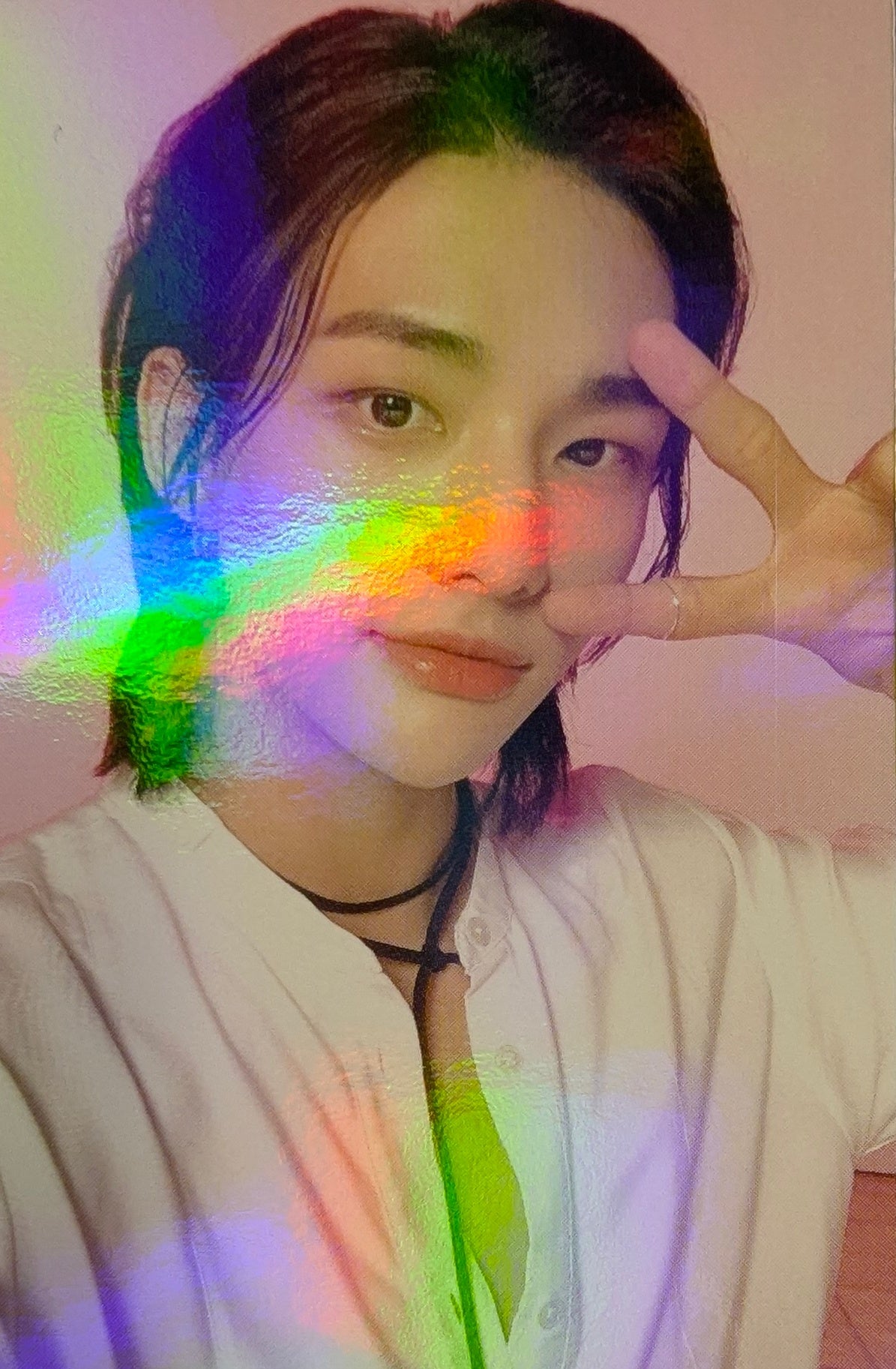 [Photocard] STRAY KIDS Hyunjin  NACIFIC x Stray Kids Other (nacific, brand collaboration, holographic (hologram), round 4)