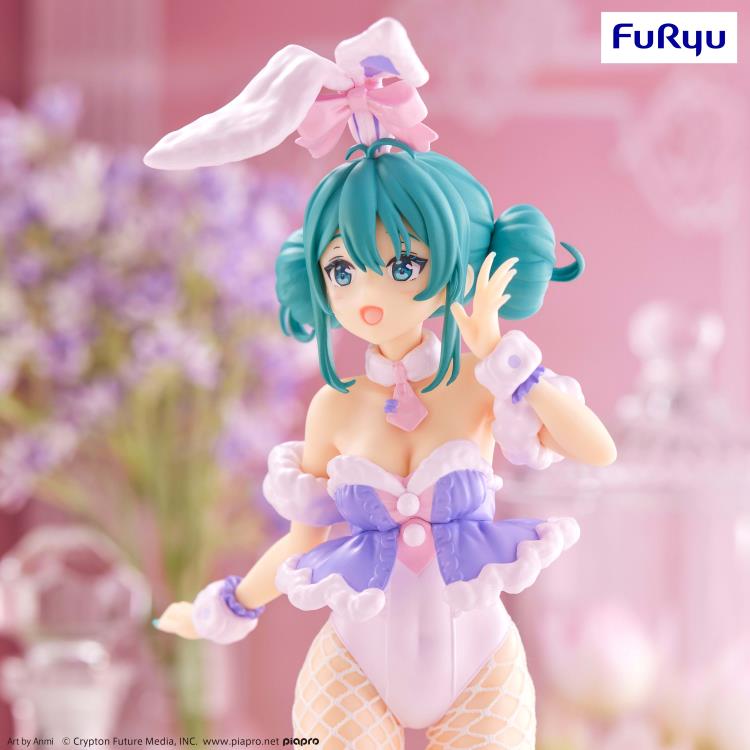 Vocaloid BiCute Bunnies Hatsune Miku White Rabbit (Purple Color Ver.) Figure