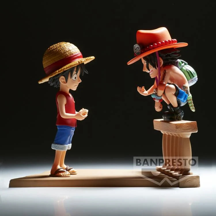 One Piece World Collectable Figure Log Storyies Monkey D. Luffy & Portgas D. Ace